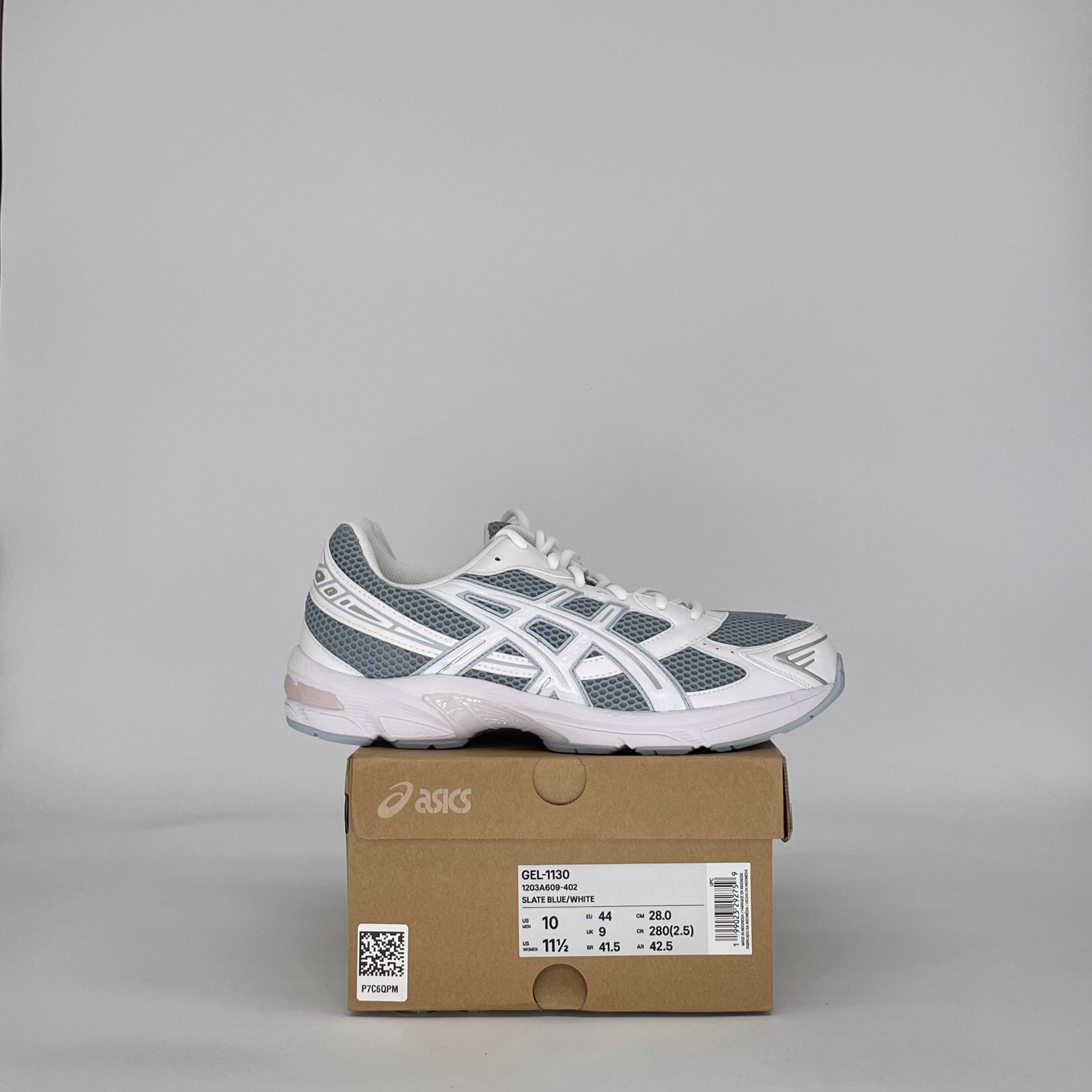 ASICS GEL-1130 SLATE BLUE/WHITE 1203A609-402 SIZE 10/11.5W