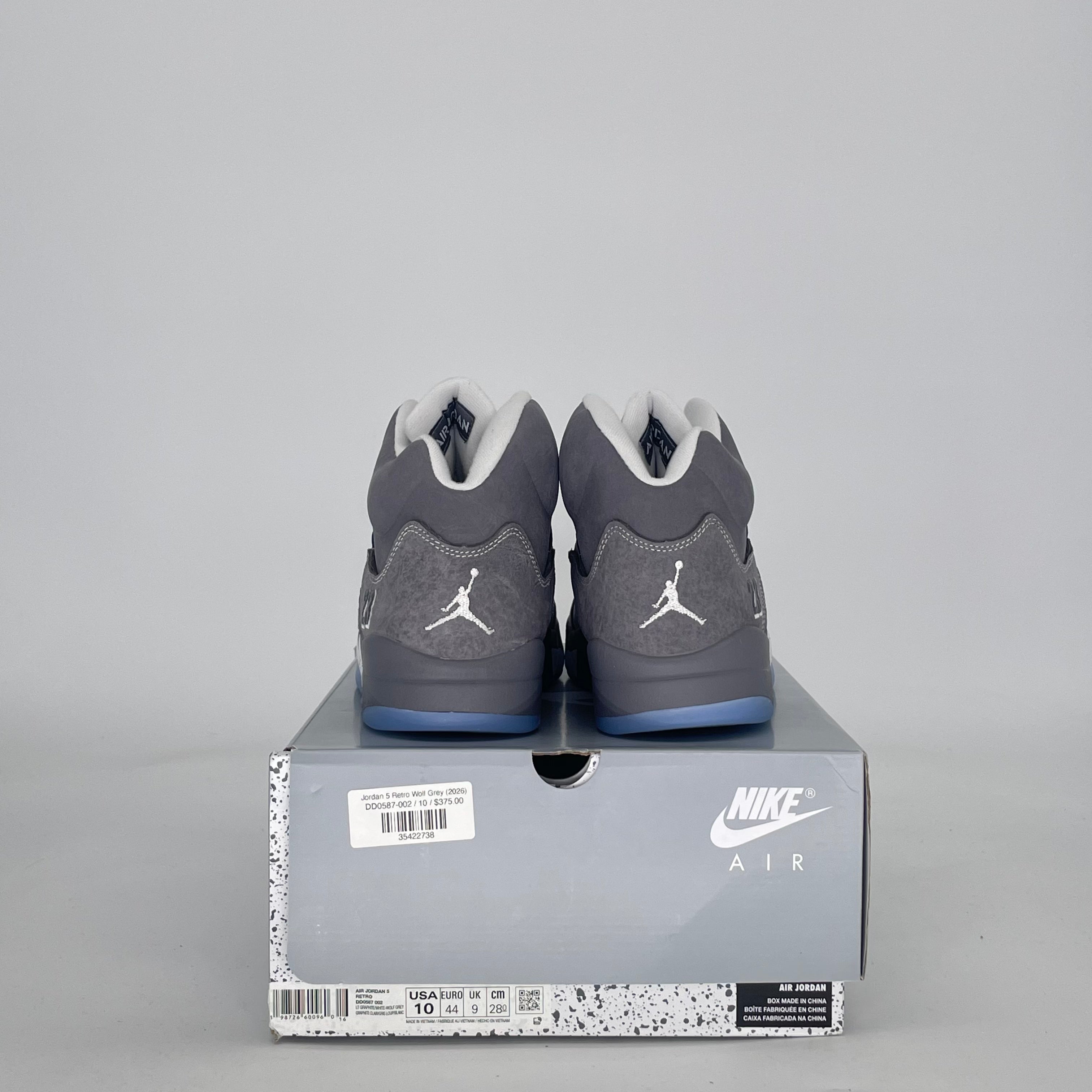 AIR JORDAN 5 WOLF GREY DD0587-002 SIZE 10/11.5W