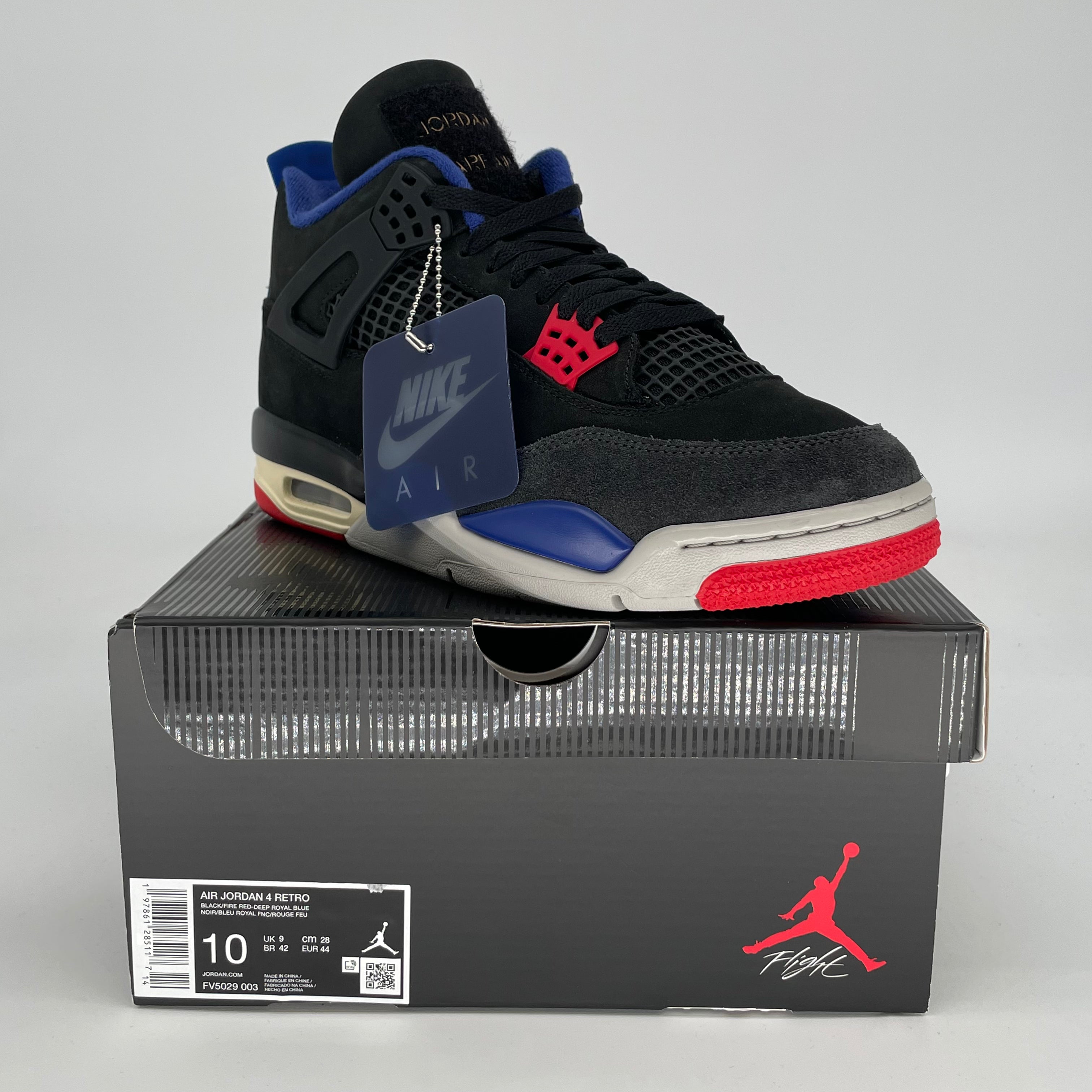 AIR JORDAN 4 RARE AIR GOLD LETTERING FV5029-003 SIZE 10/11.5W