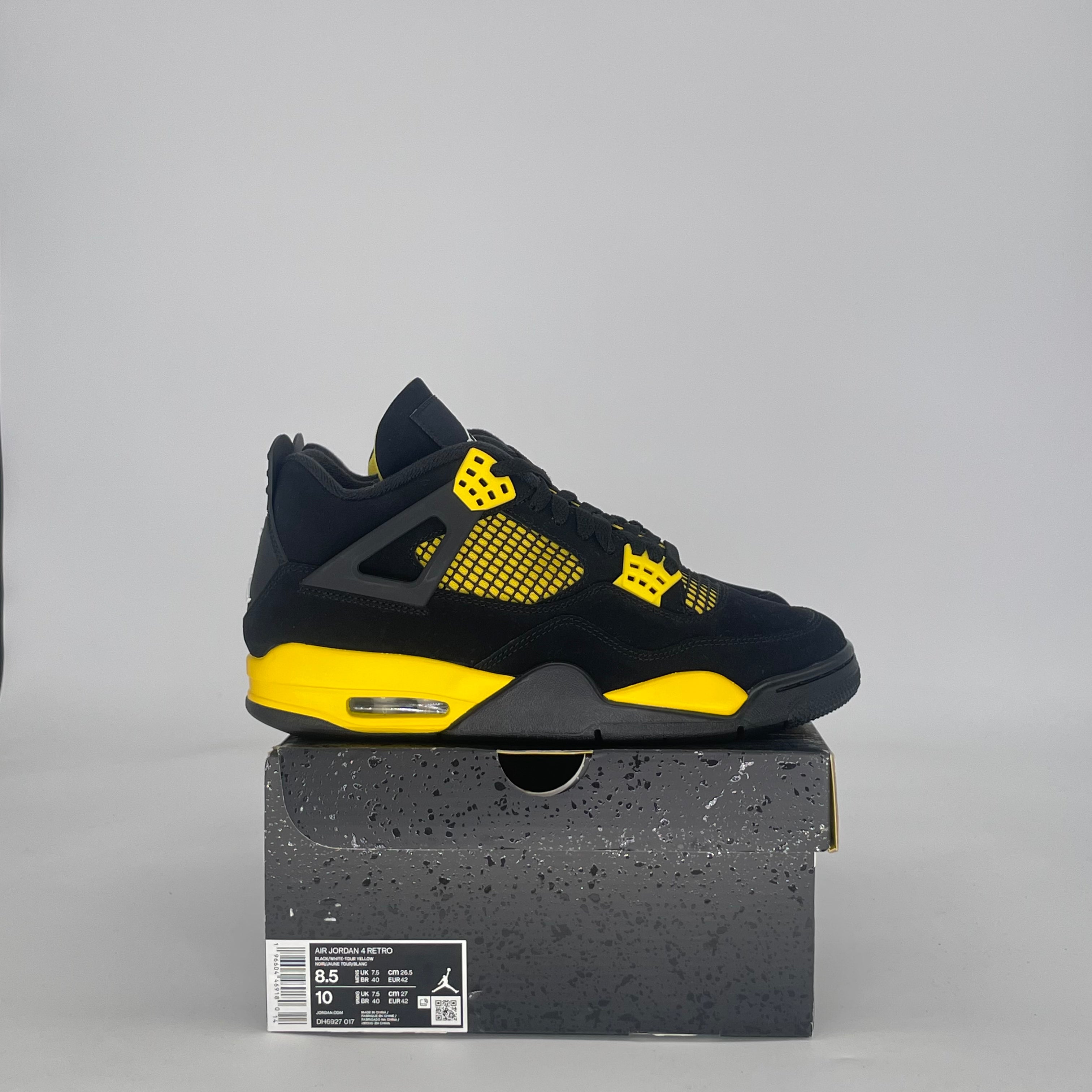 AIR JORDAN 4 THUNDER DH6927-017 SIZE 8.5/10W