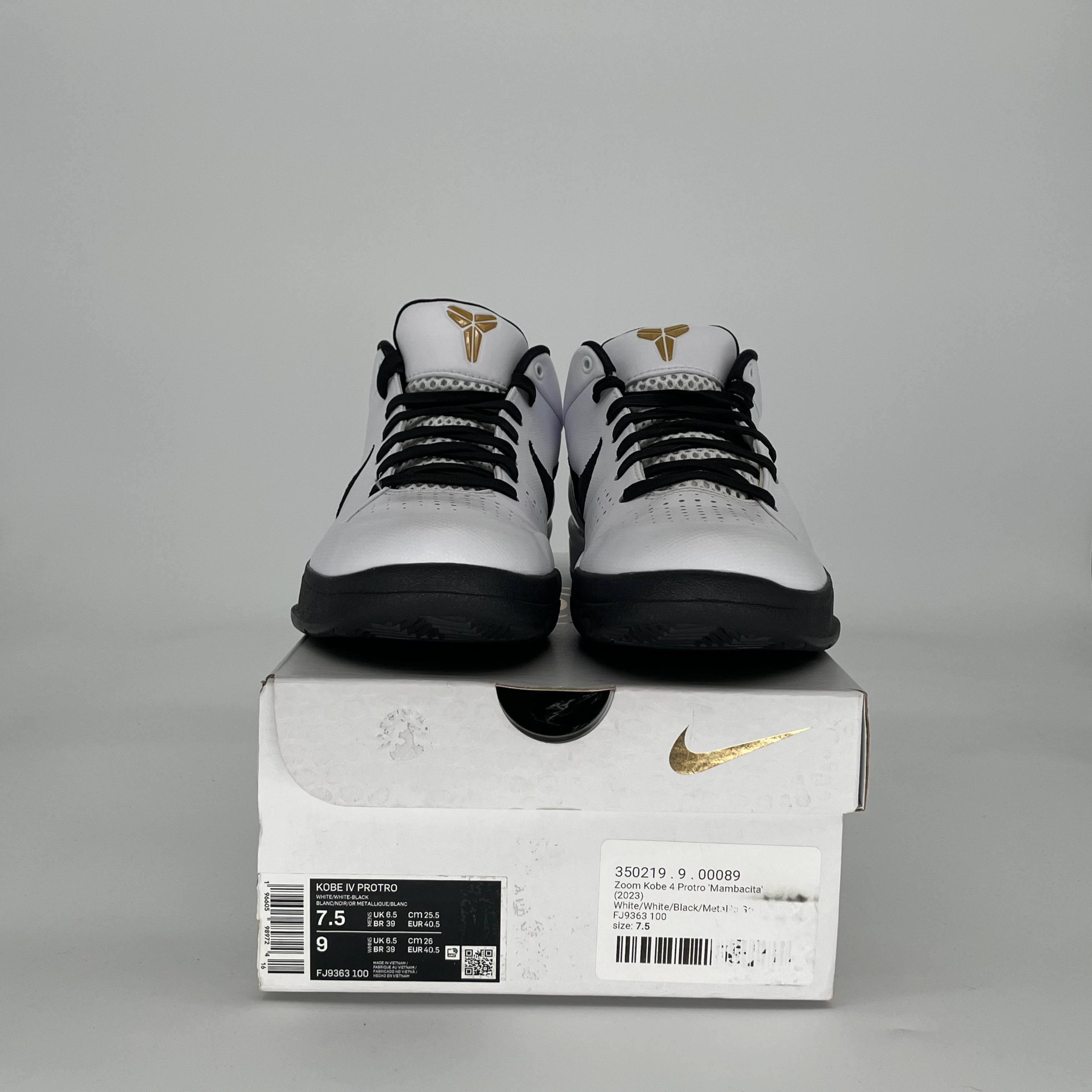 NIKE Kobe 4 Protro Mambacita FJ9363-100 - Size 7.5/9W 