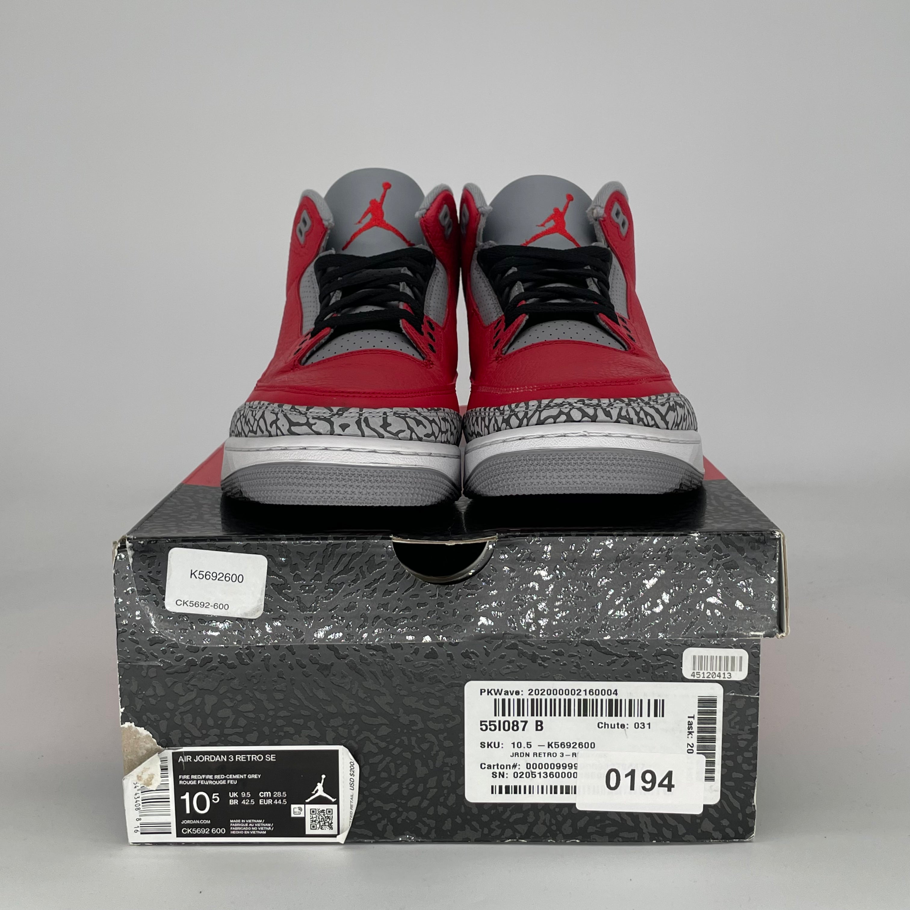 AIR JORDAN 3 UNITE CK5692-600 SIZE 10.5/12W