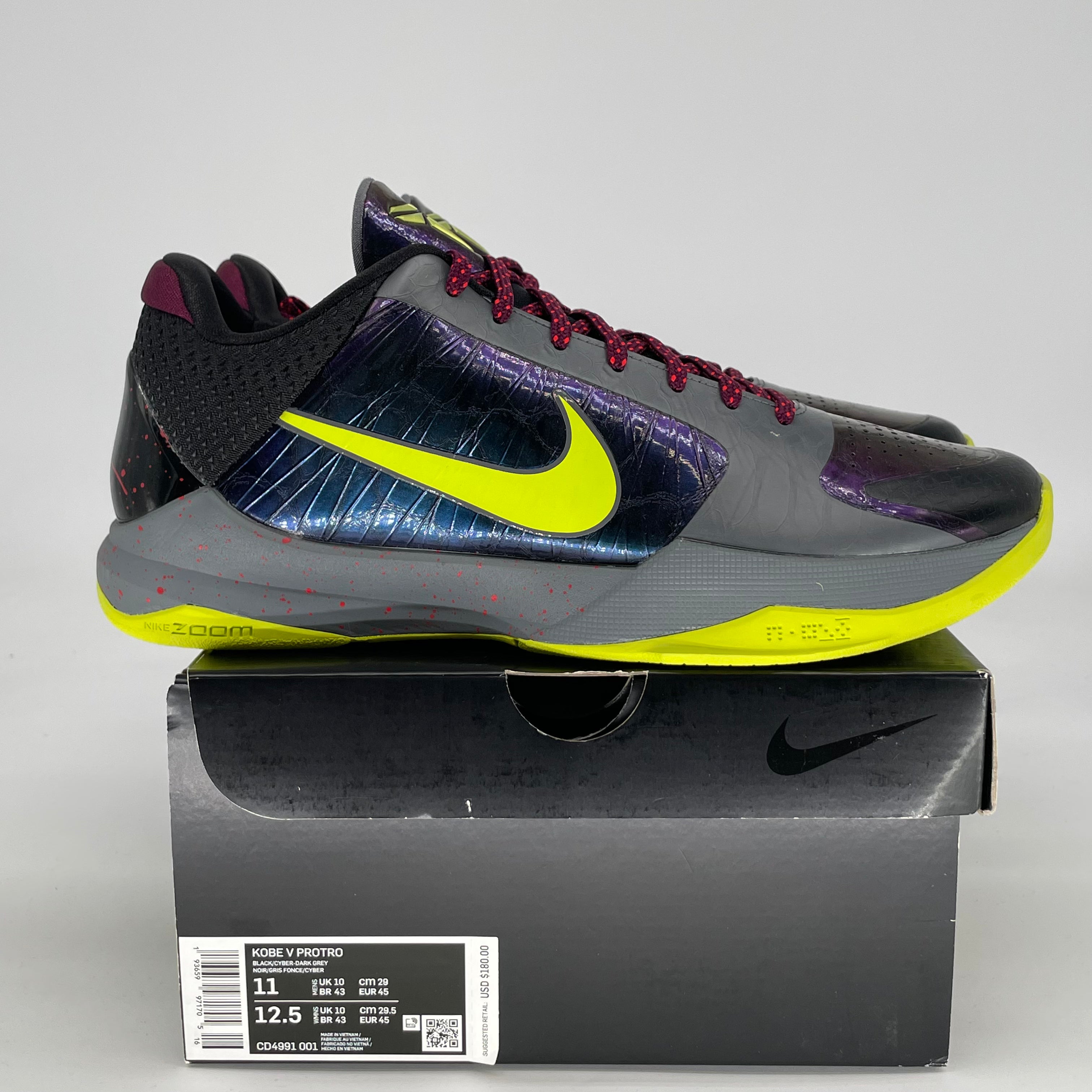 NIKE KOBE 5 PROTRO 2K GAMER EXCLUSIVE CD4991-001 SIZE 11/12.5W