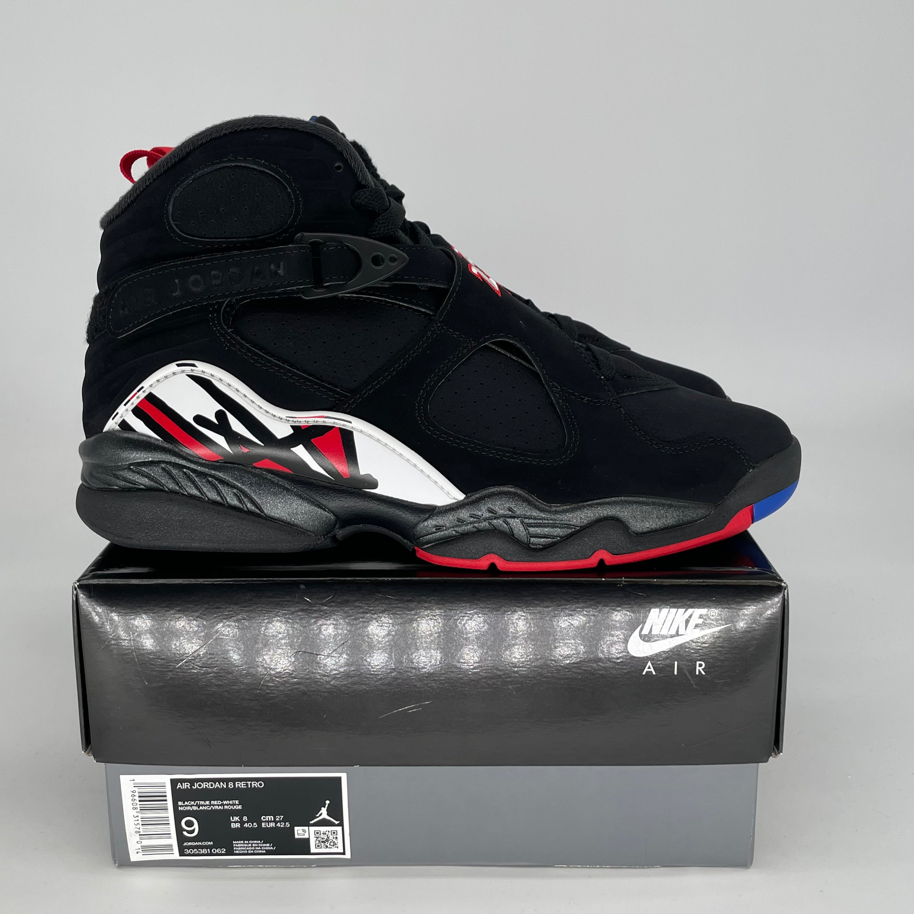 AIR JORDAN 8 PLAYOFFS SIZE 9/10.5W 305381-062