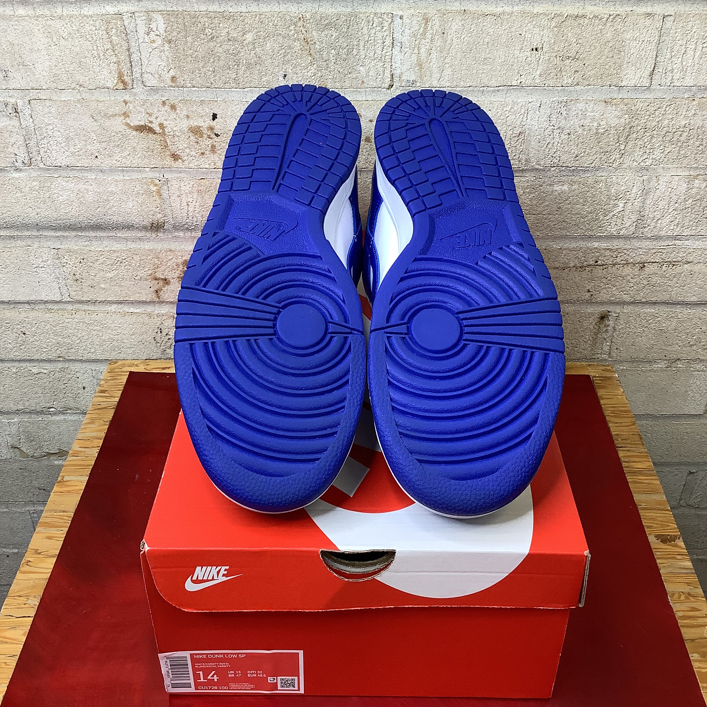 NIKE DUNK LOW KENTUCKY SIZE 14/15.5W CU1726-100