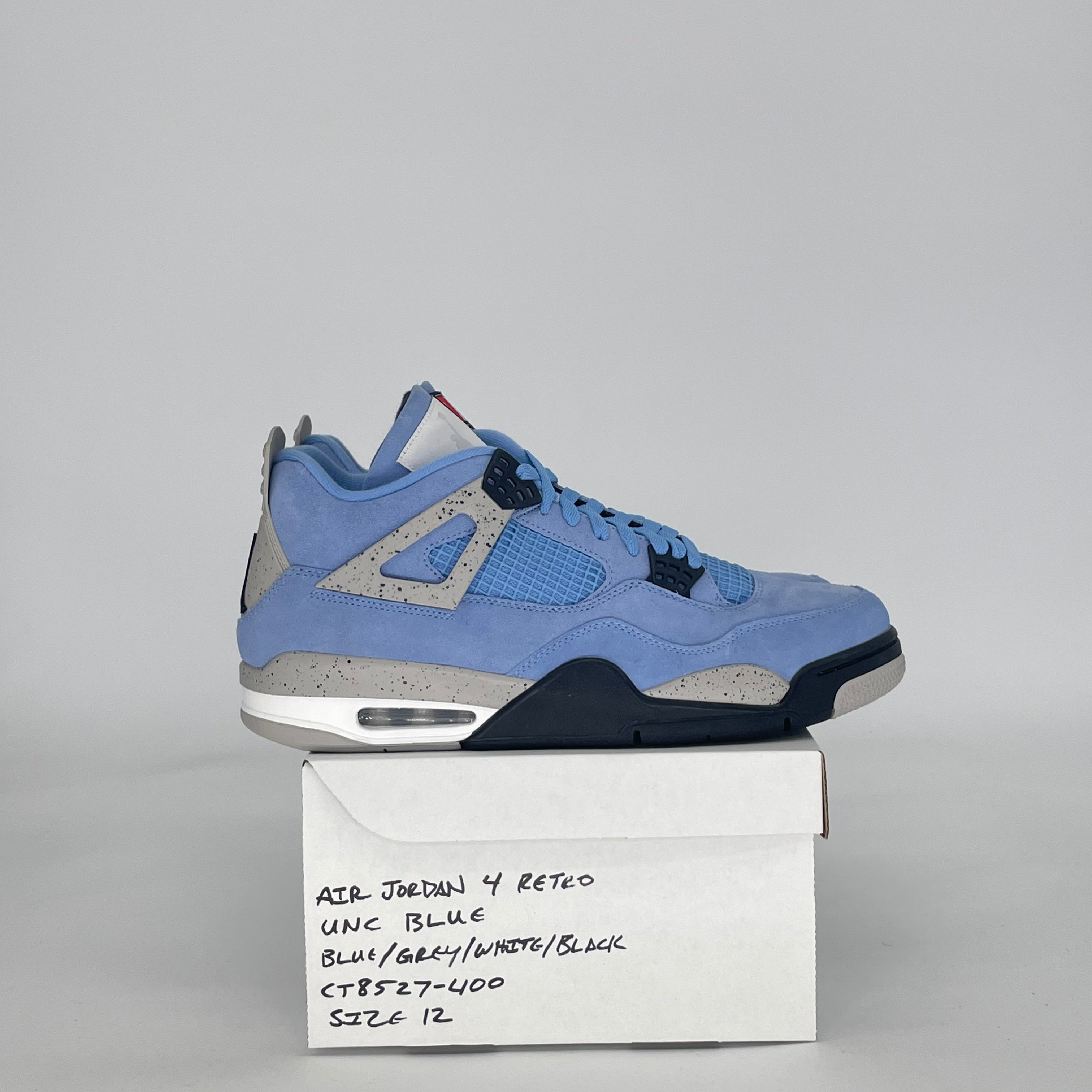 AIR JORDAN 4 UNIVERSITY BLUE CT8527-400 SIZE 12/13.5W