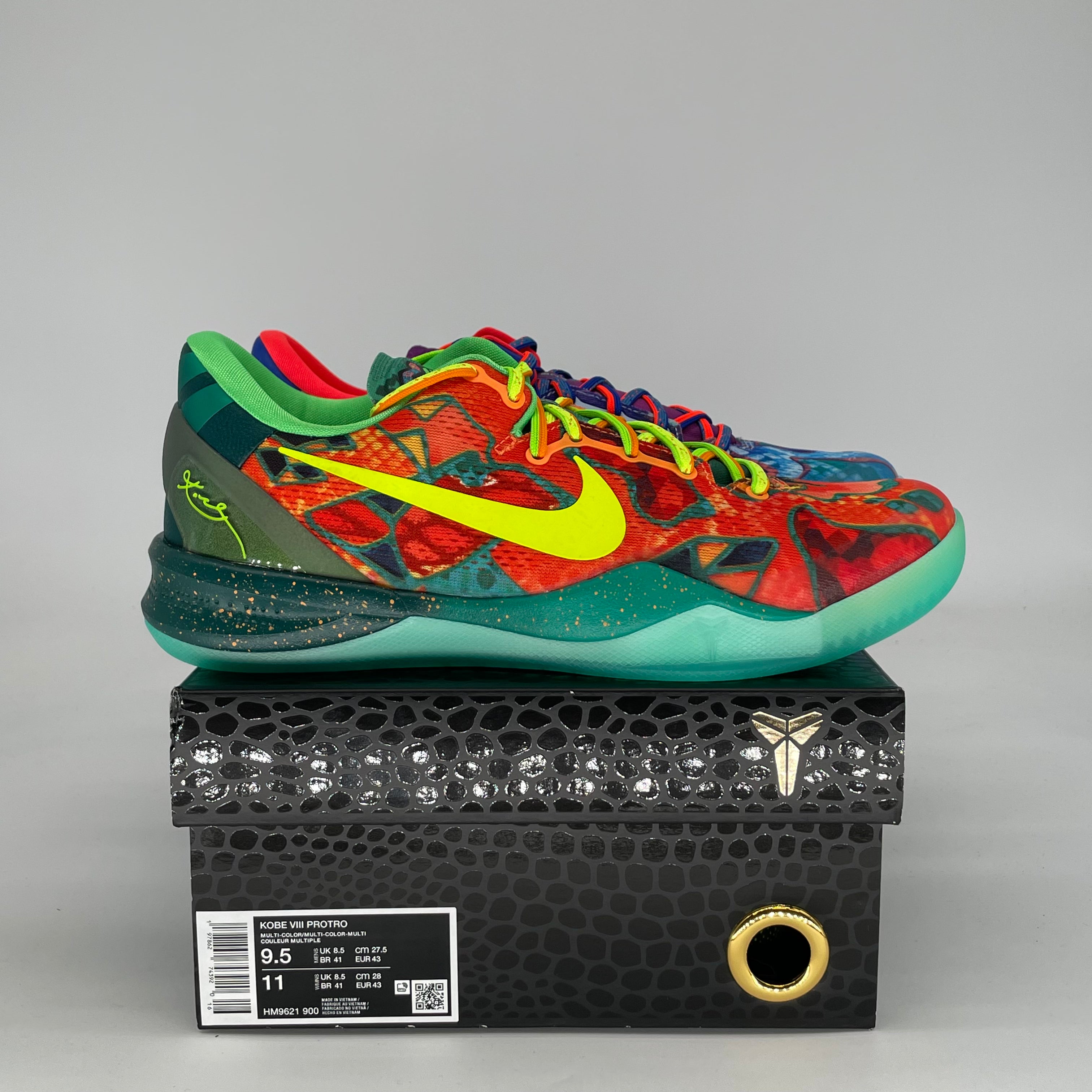 NIKE KOBE 8 PROTRO WHAT THE HM9621-900 SIZE 9.5/11W