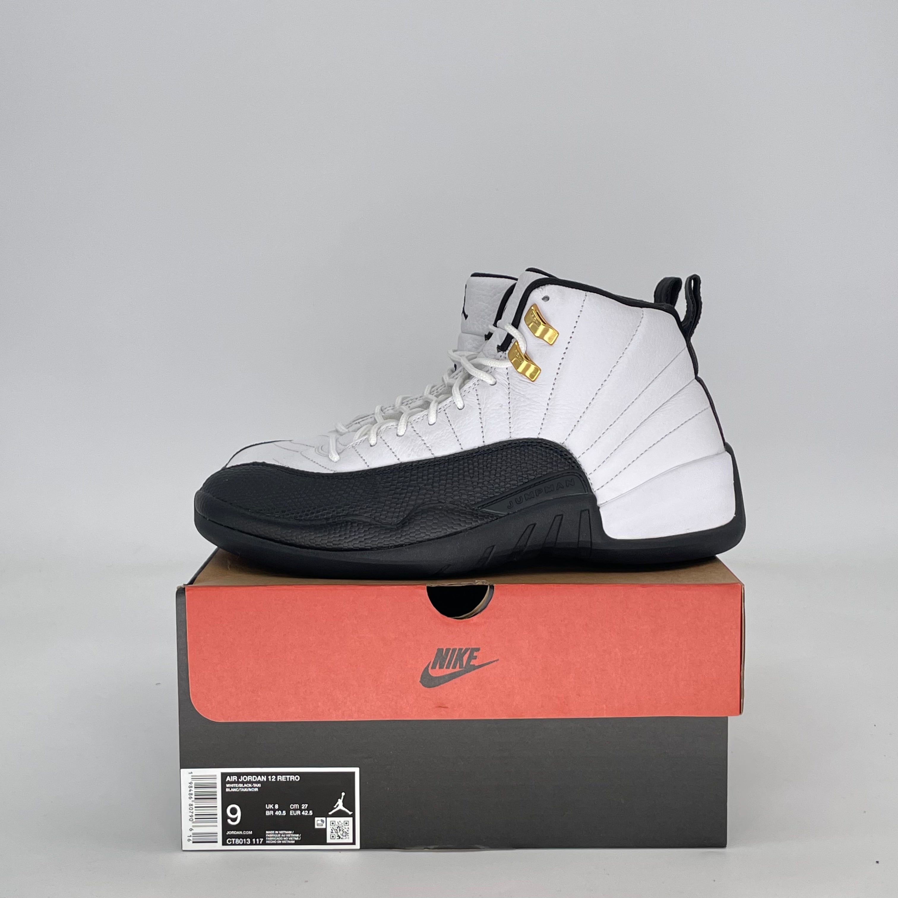 AIR JORDAN 12 TAXI (2025) CT8013-117 SIZE 9/10.5W