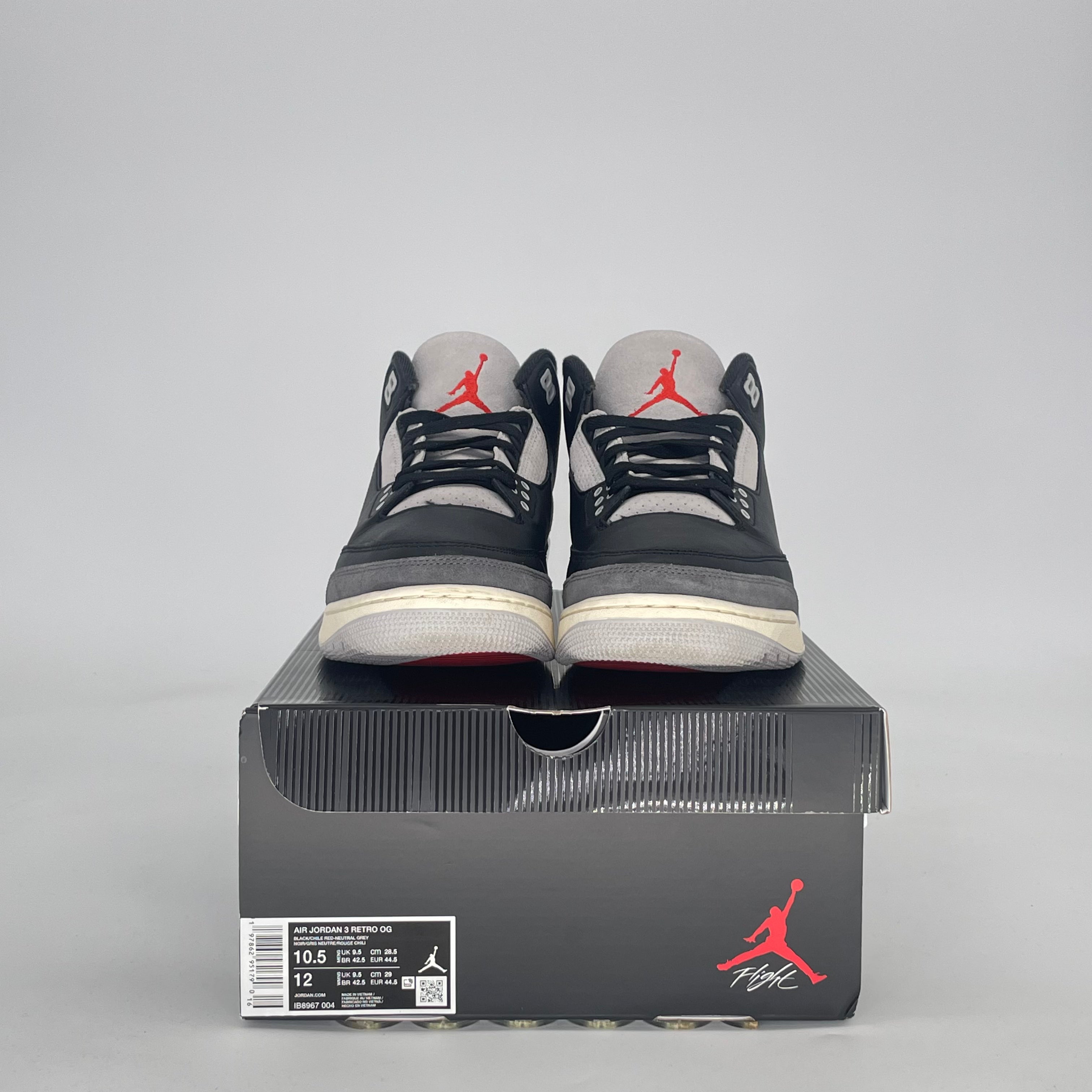 AIR JORDAN 3 RARE AIR IB8967-004 SIZE 10.5/12W