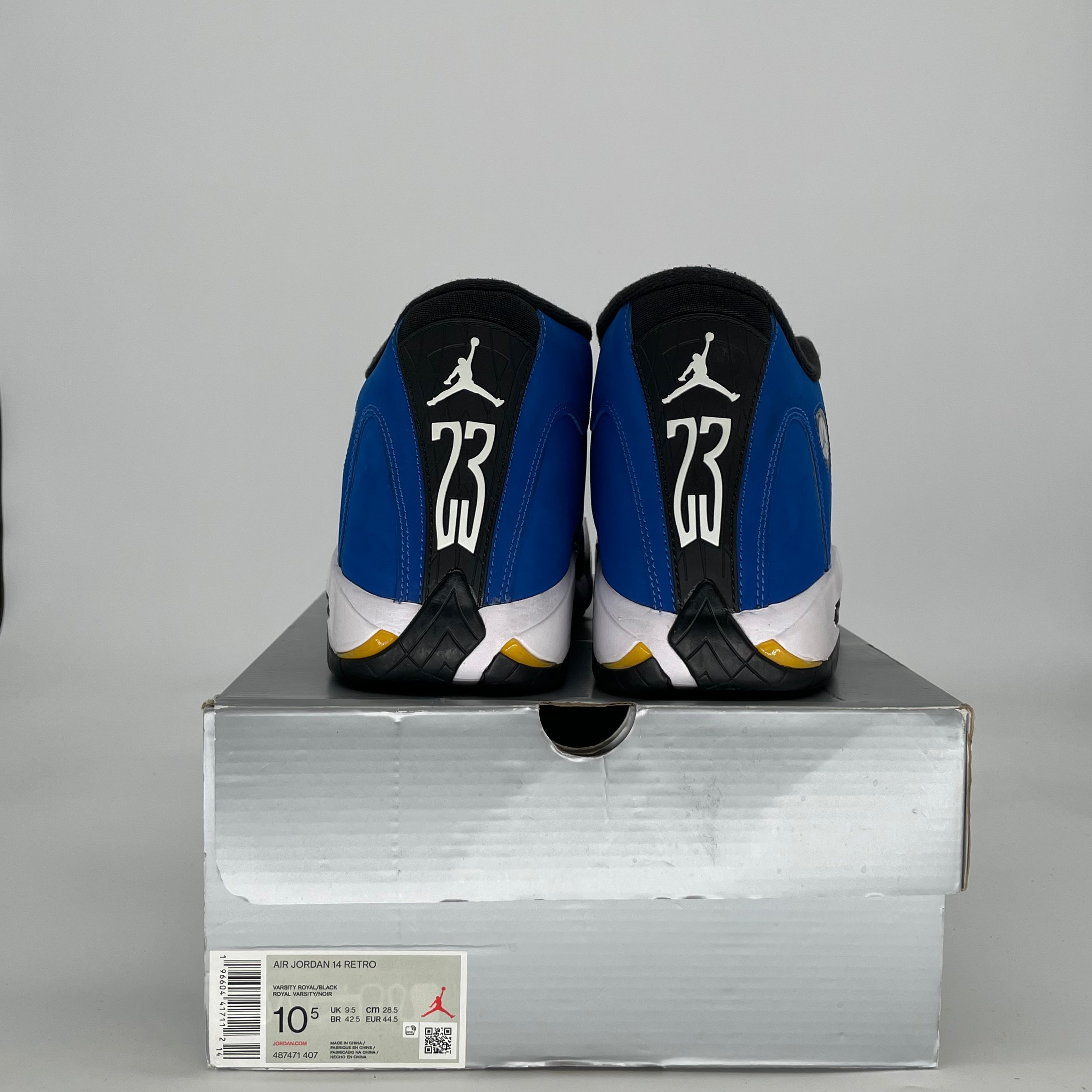 AIR JORDAN 14 LANEY 487471-407 SIZE 10.5/12W