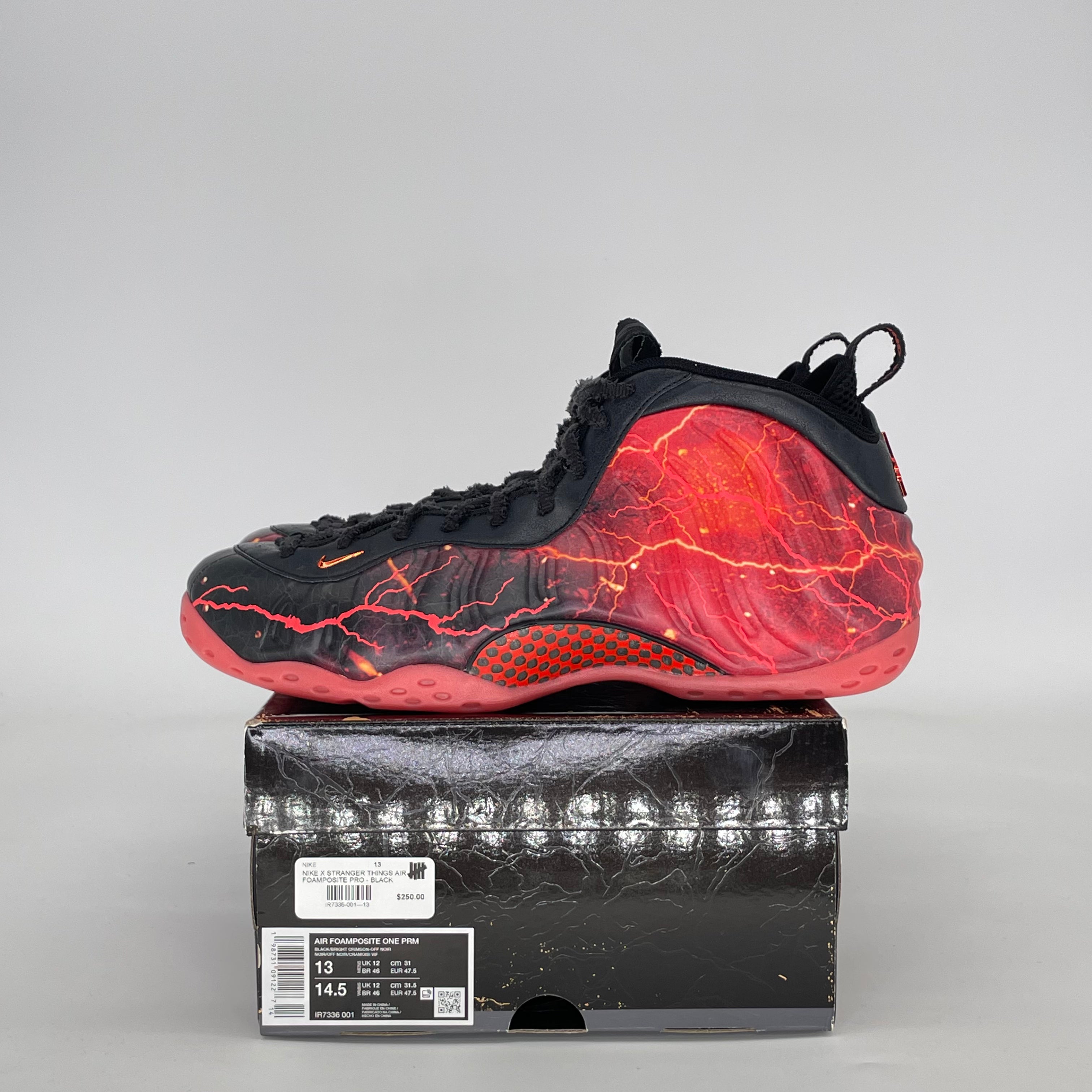 NIKE AIR FOAMPOSITE ONE STRANGER THINGS IR7336-001 SIZE 13/14.5W