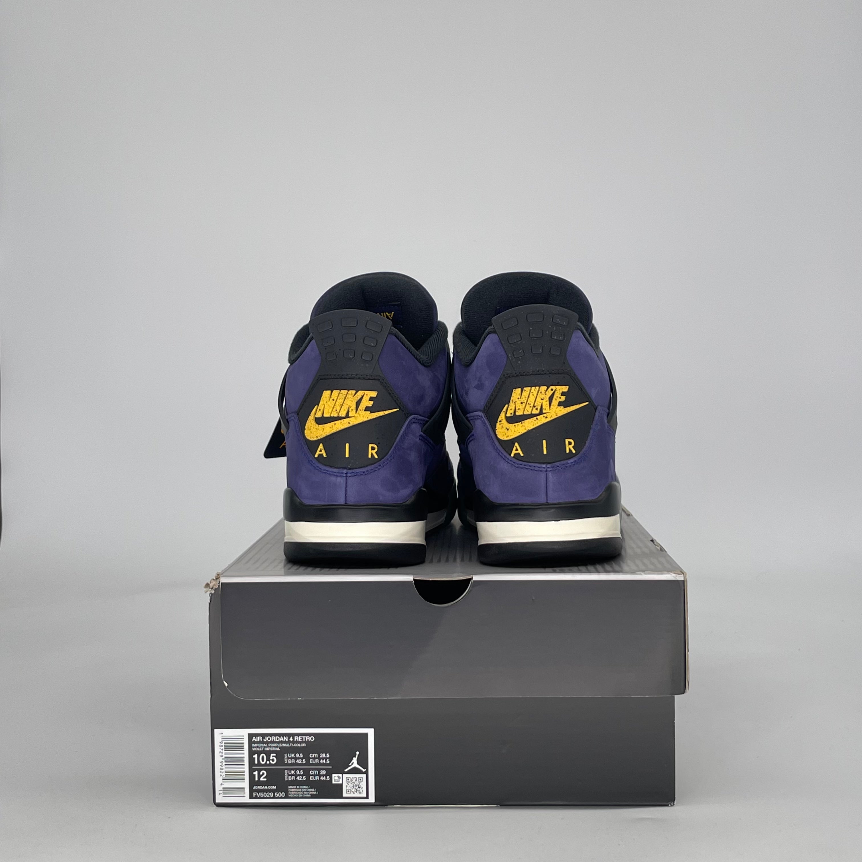 AIR JORDAN 4 LAKERS FV5029-500 SIZE 10.5/12W