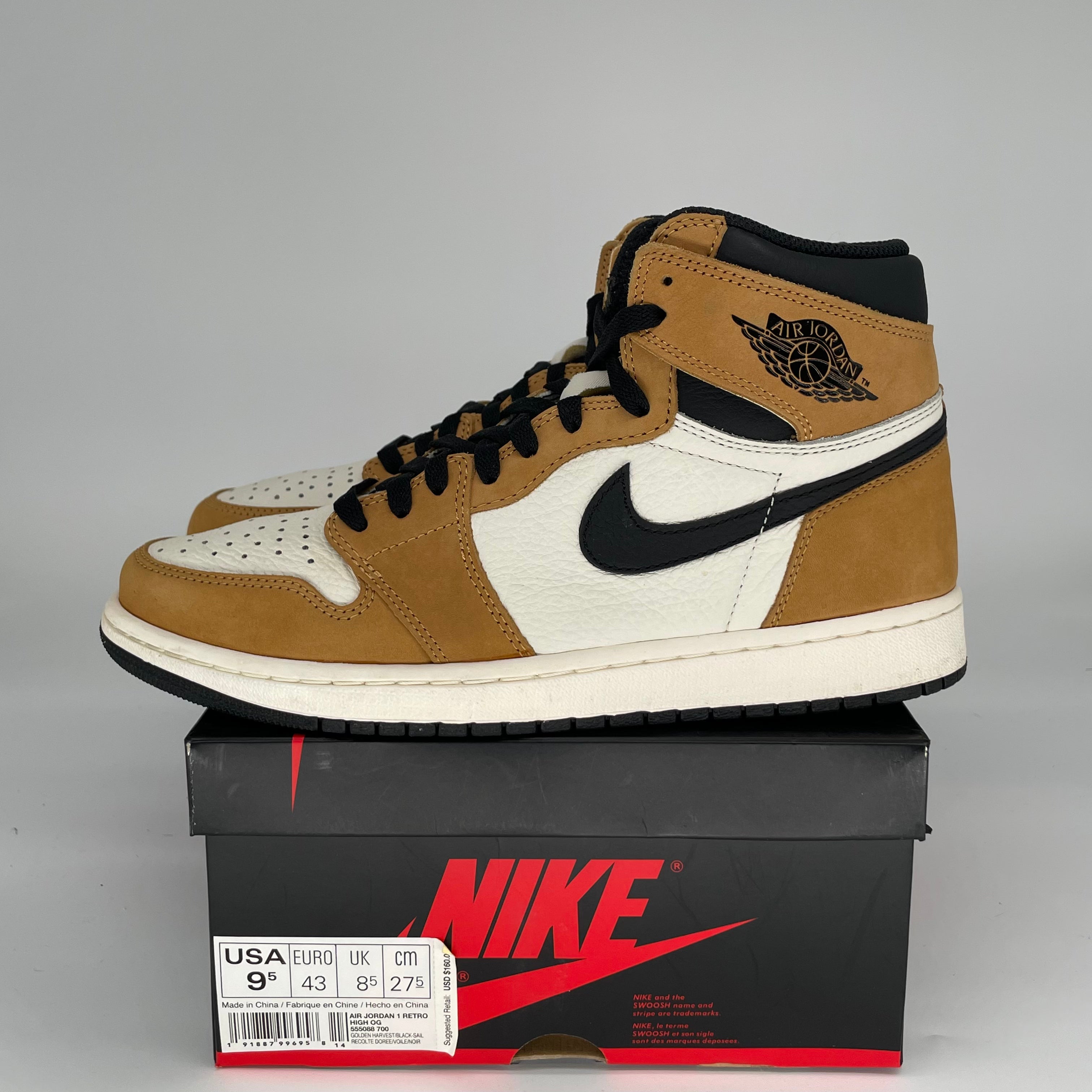 AIR JORDAN 1 ROOKIE OF THE YEAR 555088-700 SIZE 9.5/11W