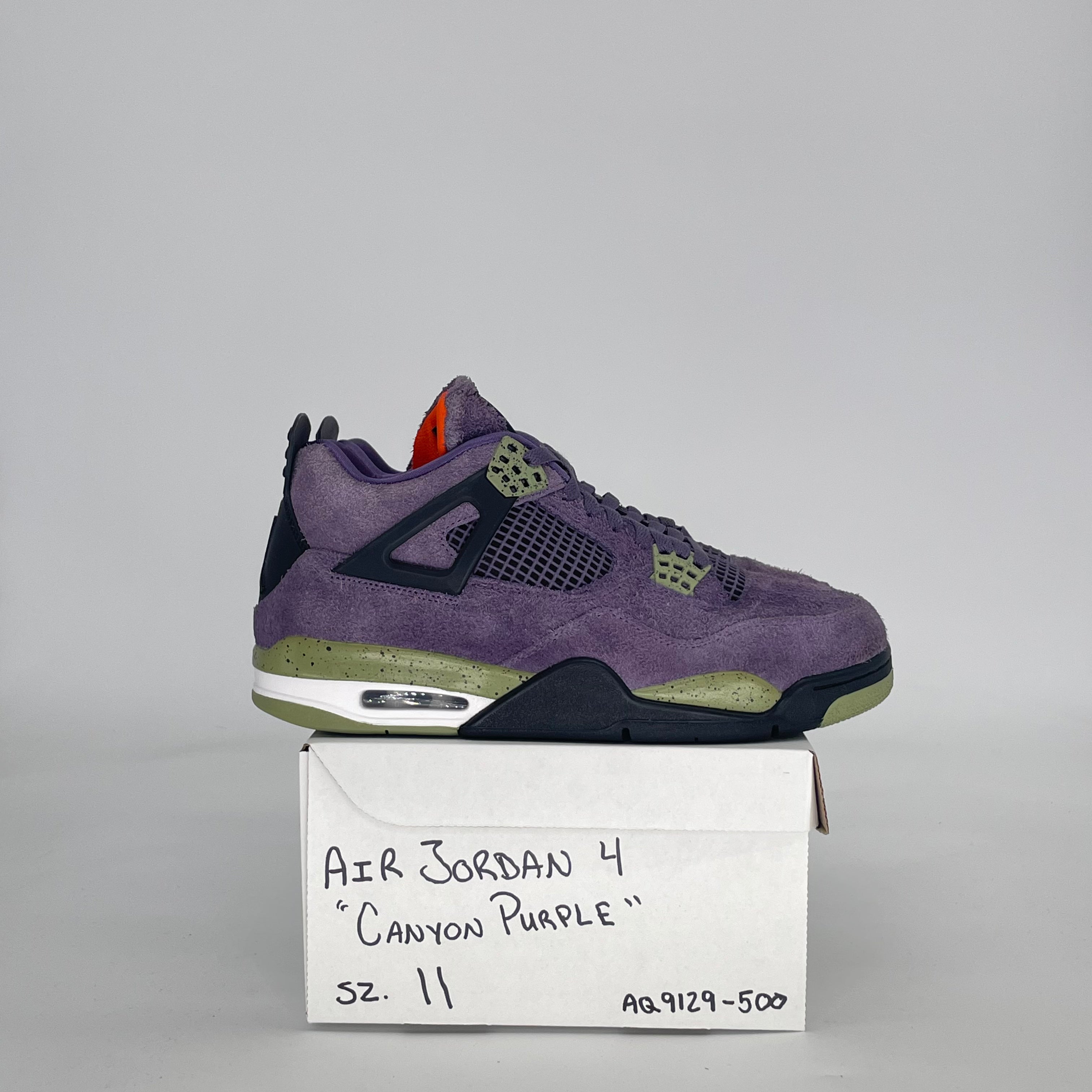 AIR JORDAN 4 CANYON PURPLE AQ9129-500 SIZE 11/12.5W