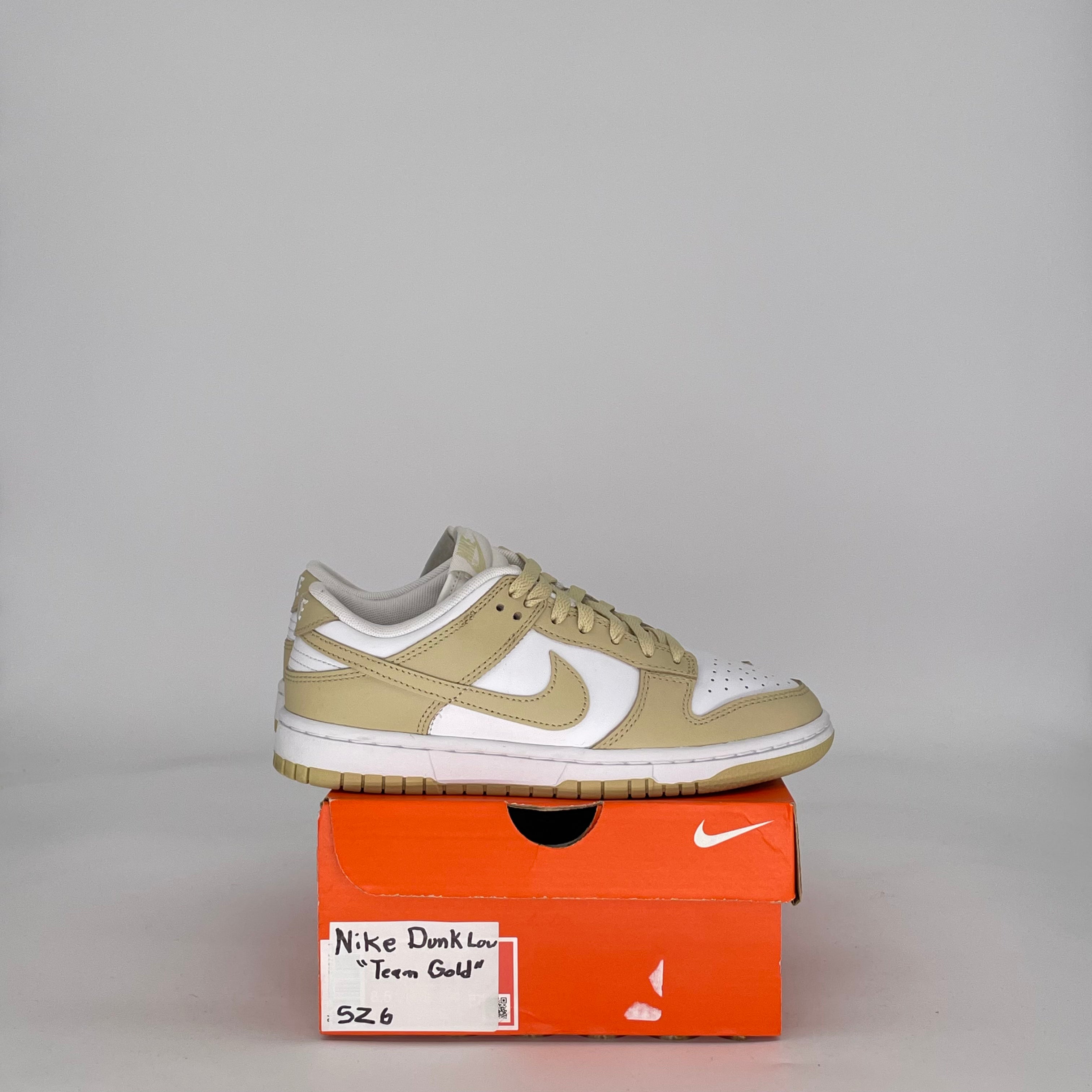 NIKE DUNK LOW TEAM GOLD DV0833-100 SIZE 6/7.5W GS