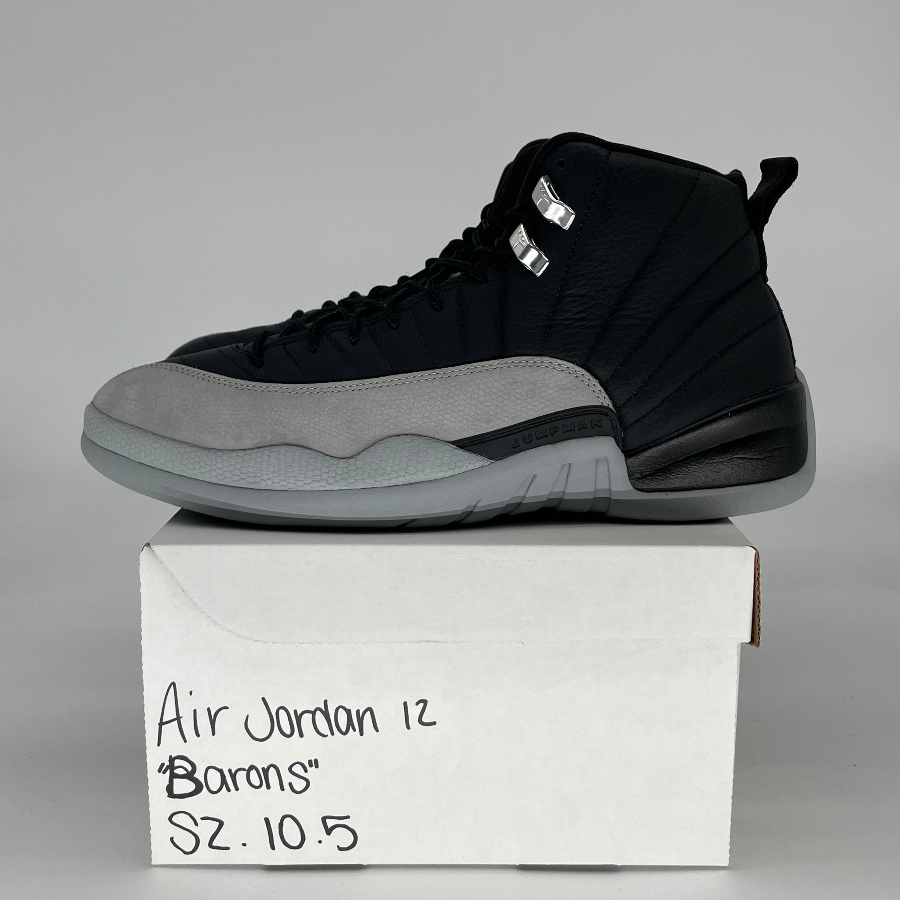 AIR JORDAN 12 BARONS CT8013-010 SIZE 10.5/12W