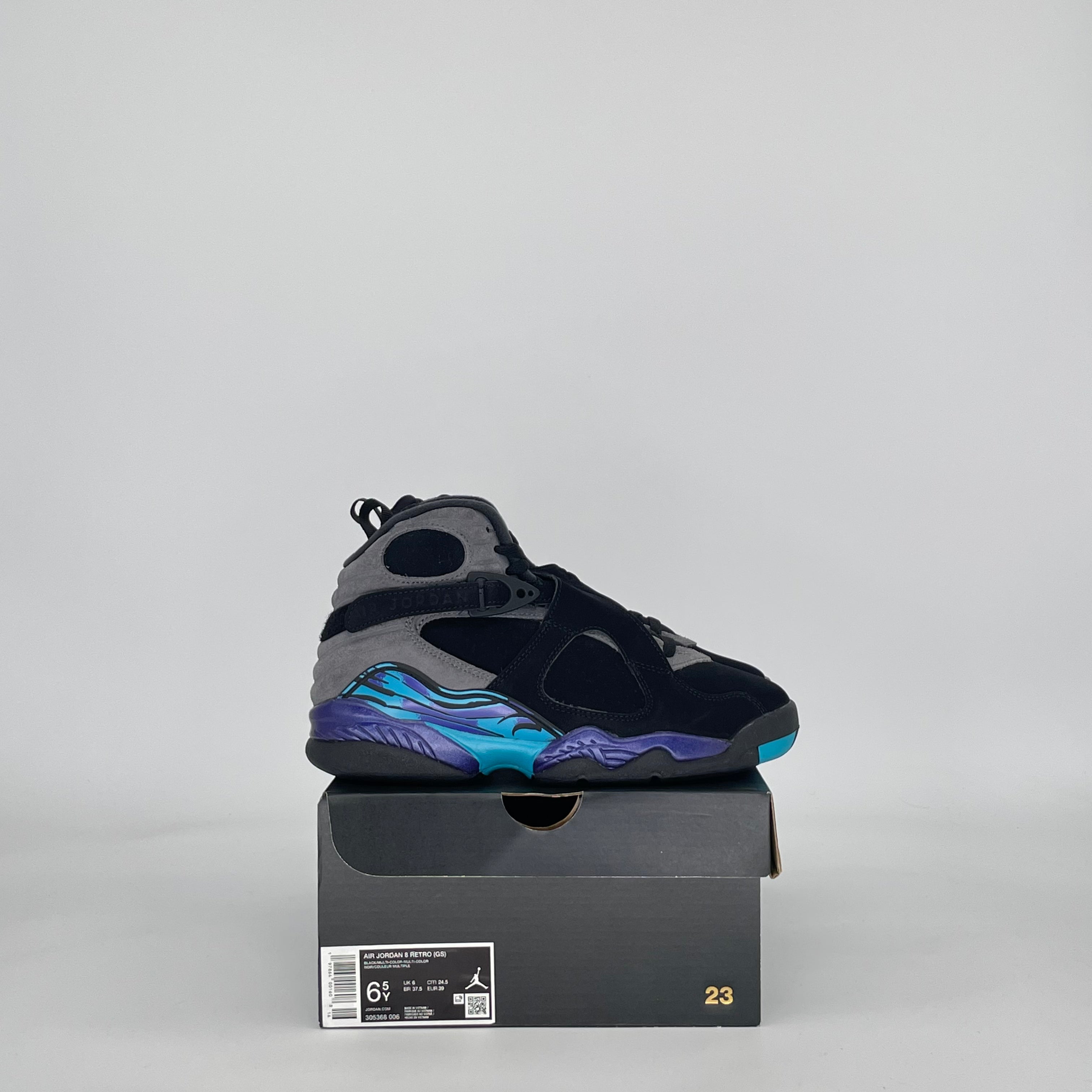 AIR JORDAN 8 AQUA 305368-006 SIZE 6.5/8W GS