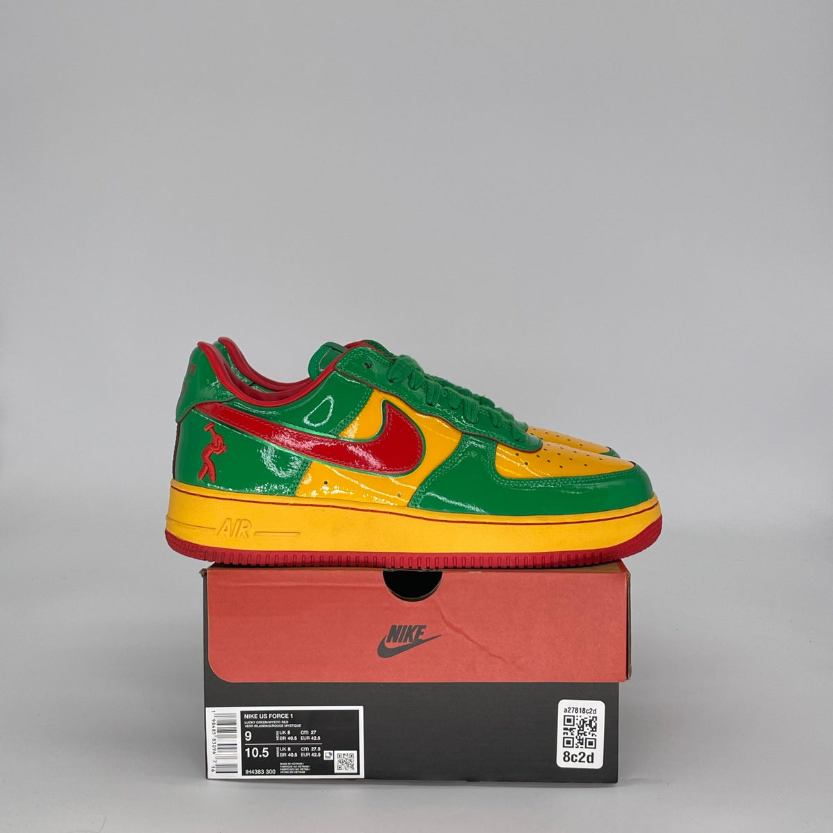 NIKE AIR FORCE 1 LOW LIL YACHTY CONCRETE BOYS LUCKY GREEN