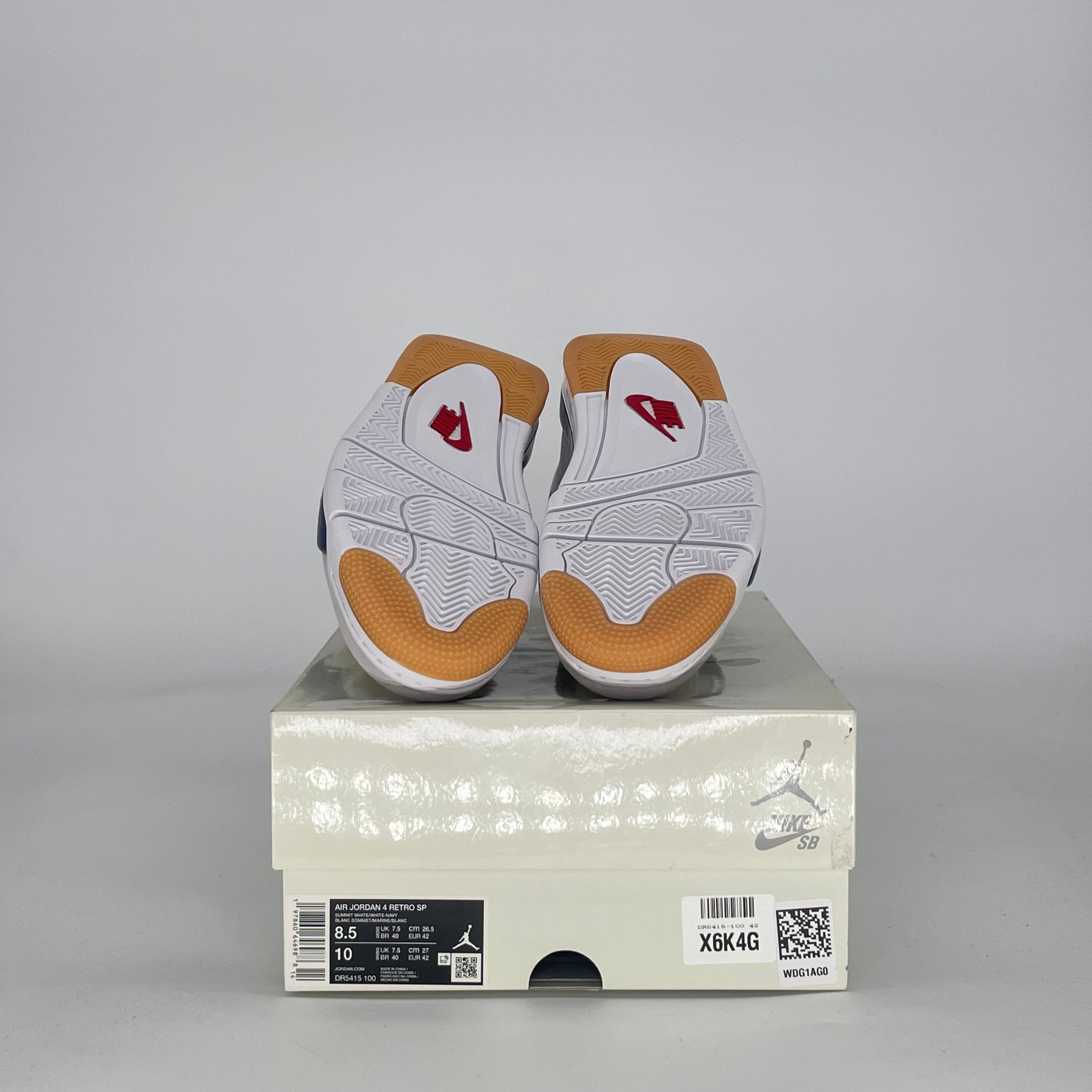 AIR JORDAN 4 SB NAVY DR5415-100 SIZE 8.5/10W