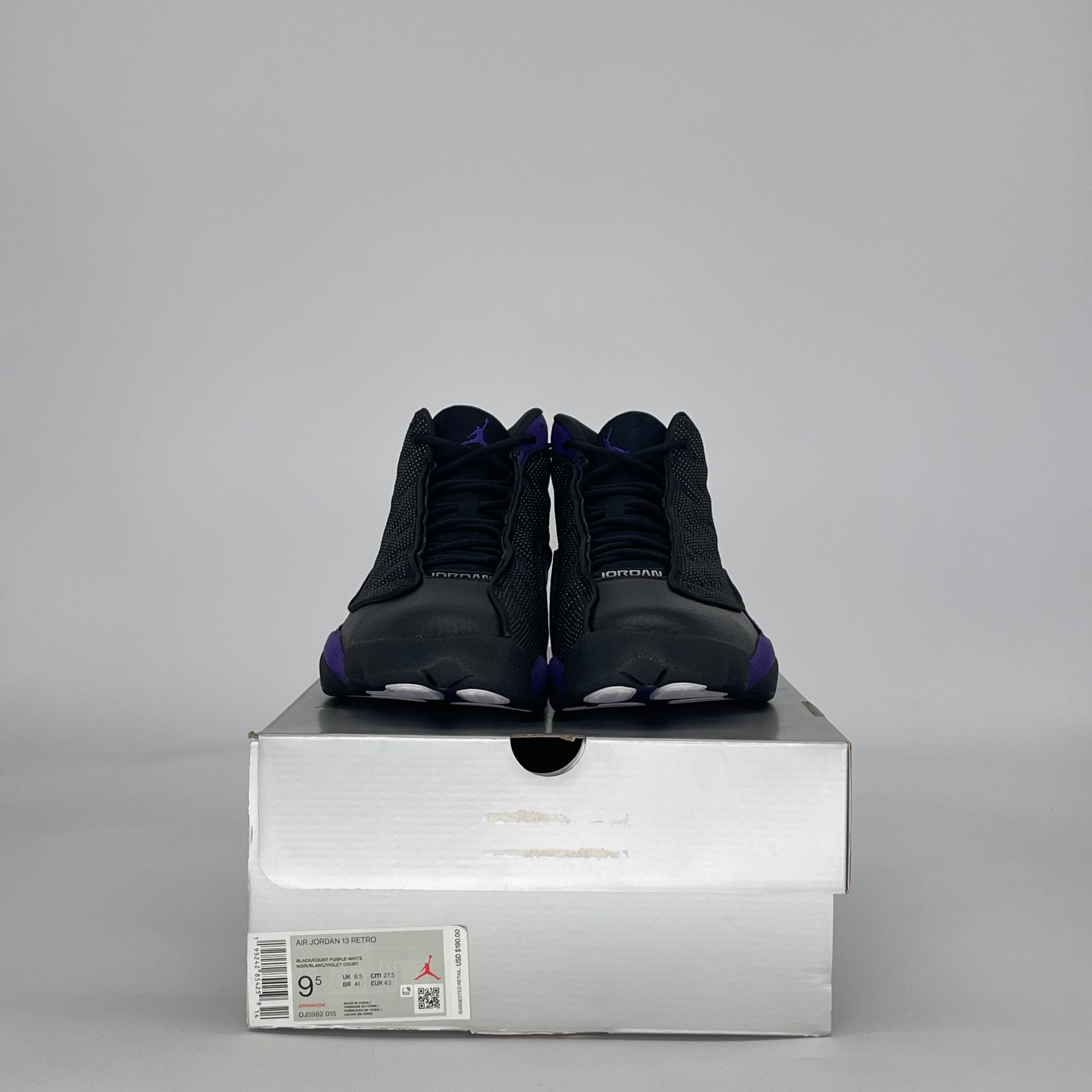 AIR JORDAN 13 COURT PURPLE DJ5982-015 SIZE 9.5/11W