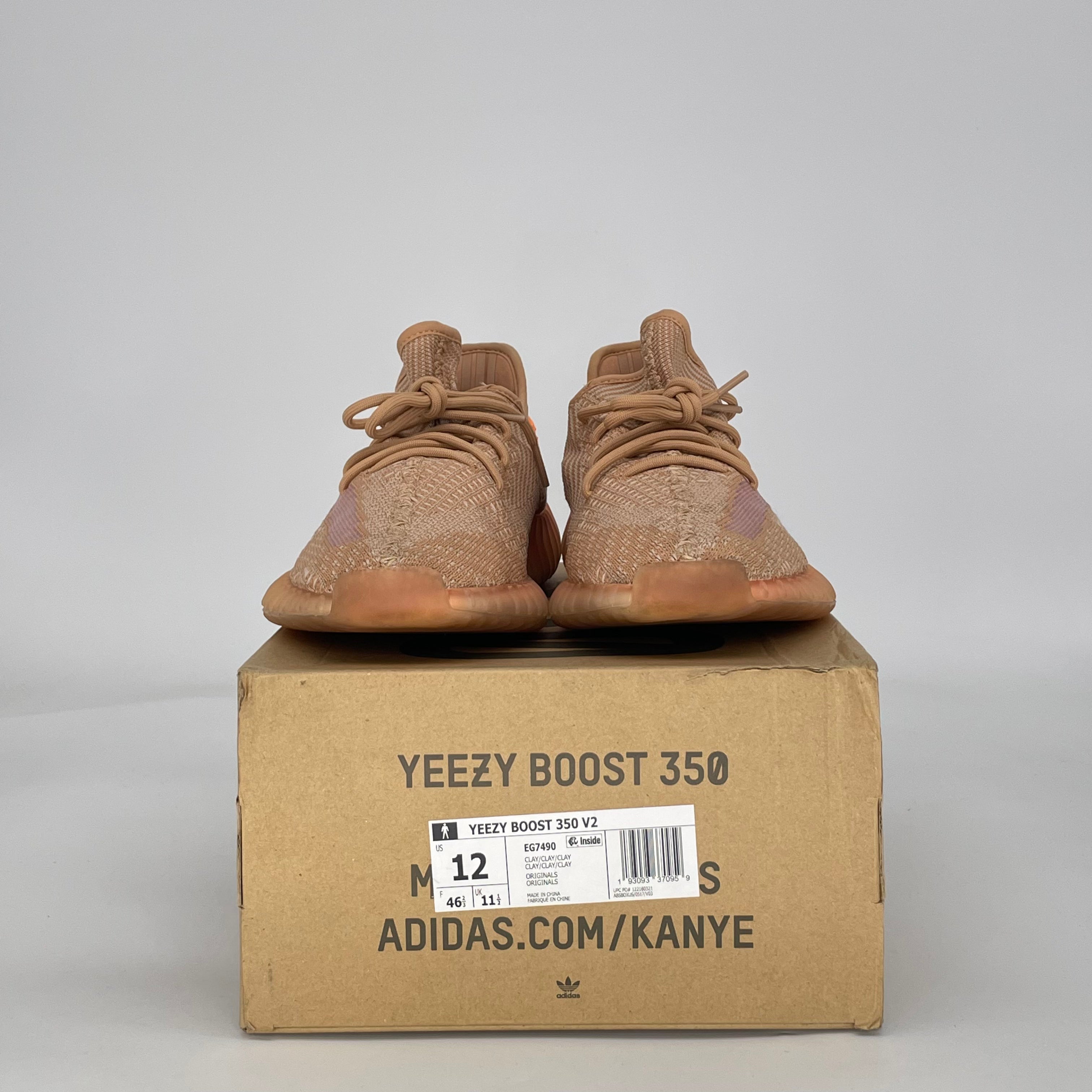 ADIDAS YEEZY BOOST 350 V2 CLAY EG7490 SIZE 12/13.5W