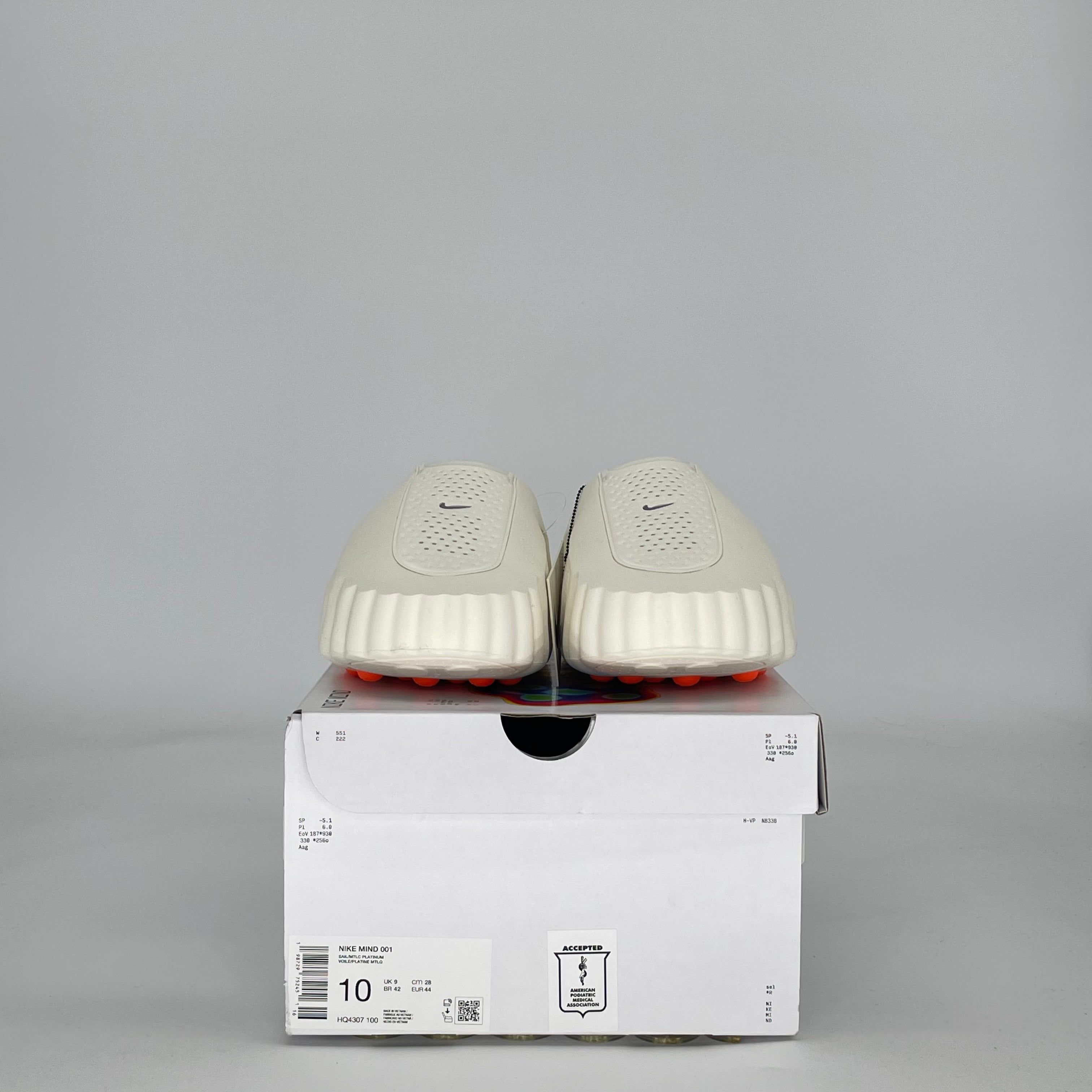 NIKE MIND 001 SLIDE SAIL HQ4307-100 SIZE 10/11.5W