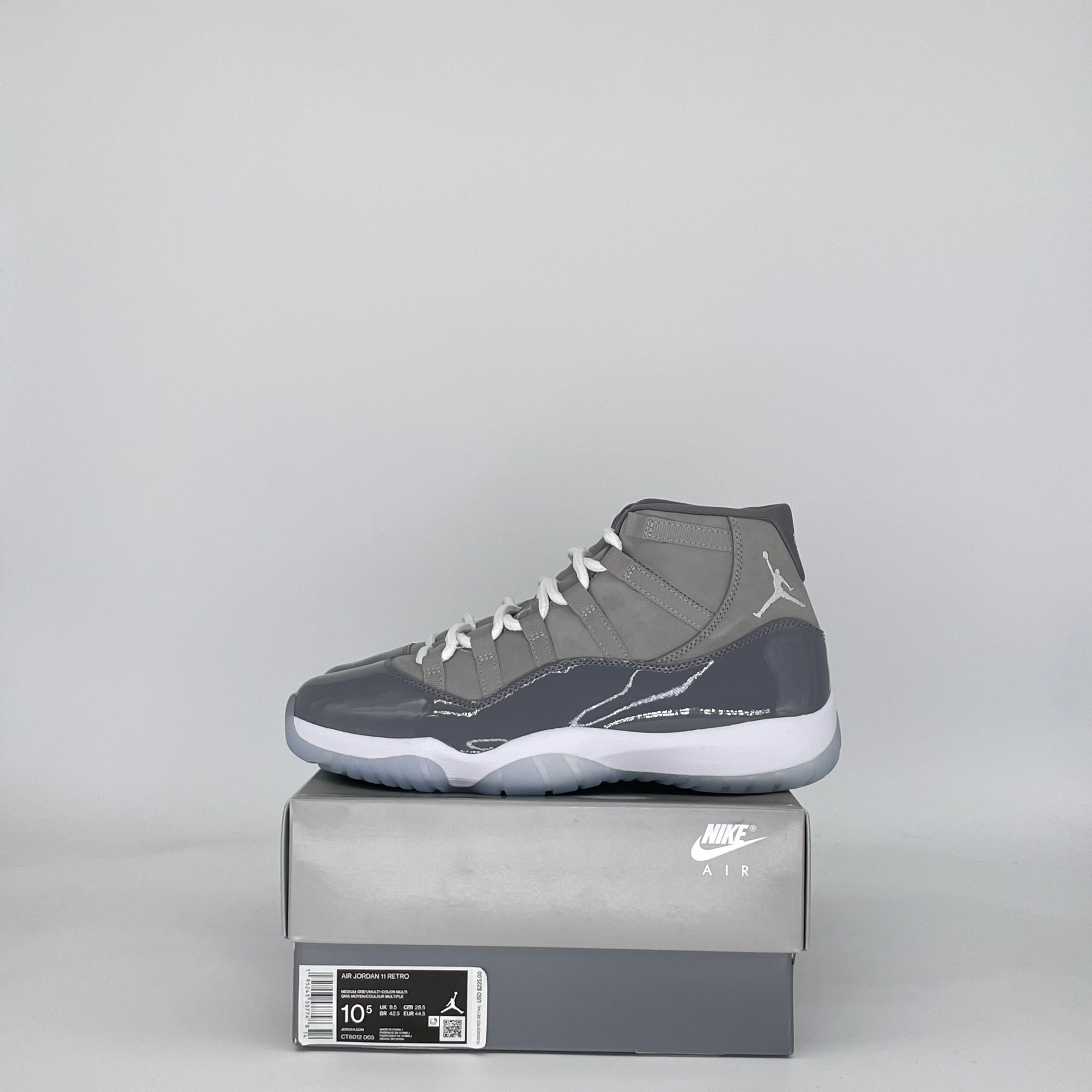 AIR JORDAN 11 COOL GREY (2021) CT8012-005 SIZE 10.5/12W