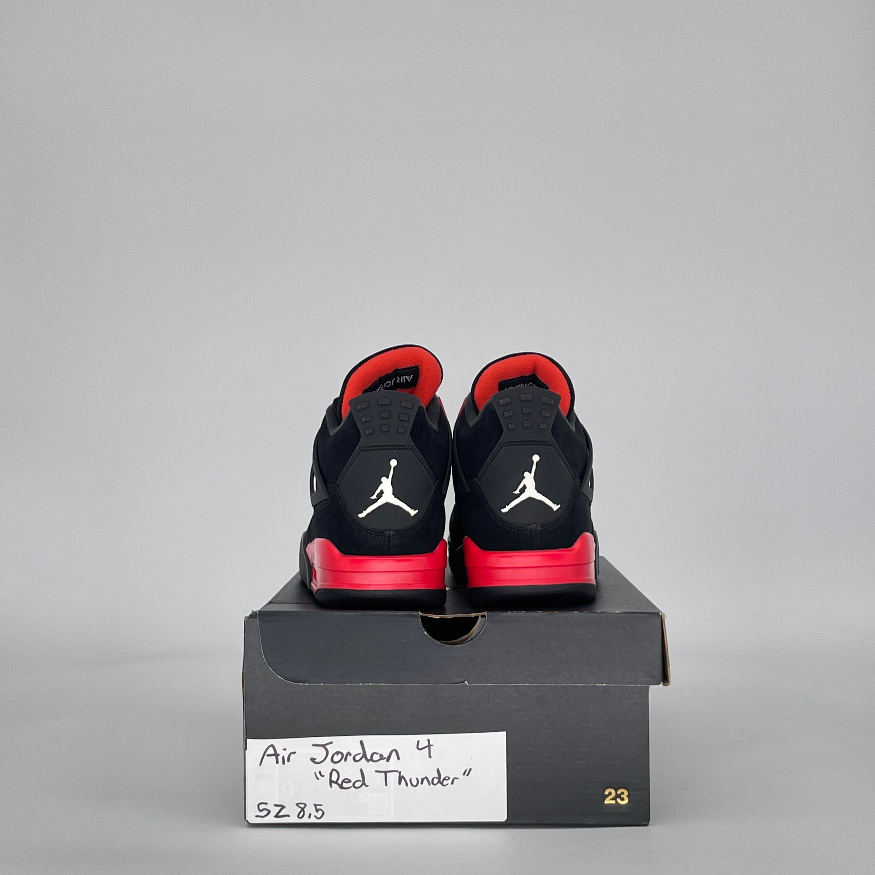 AIR JORDAN 4 RED THUNDER CT8527-016 SIZE 8.5/10W
