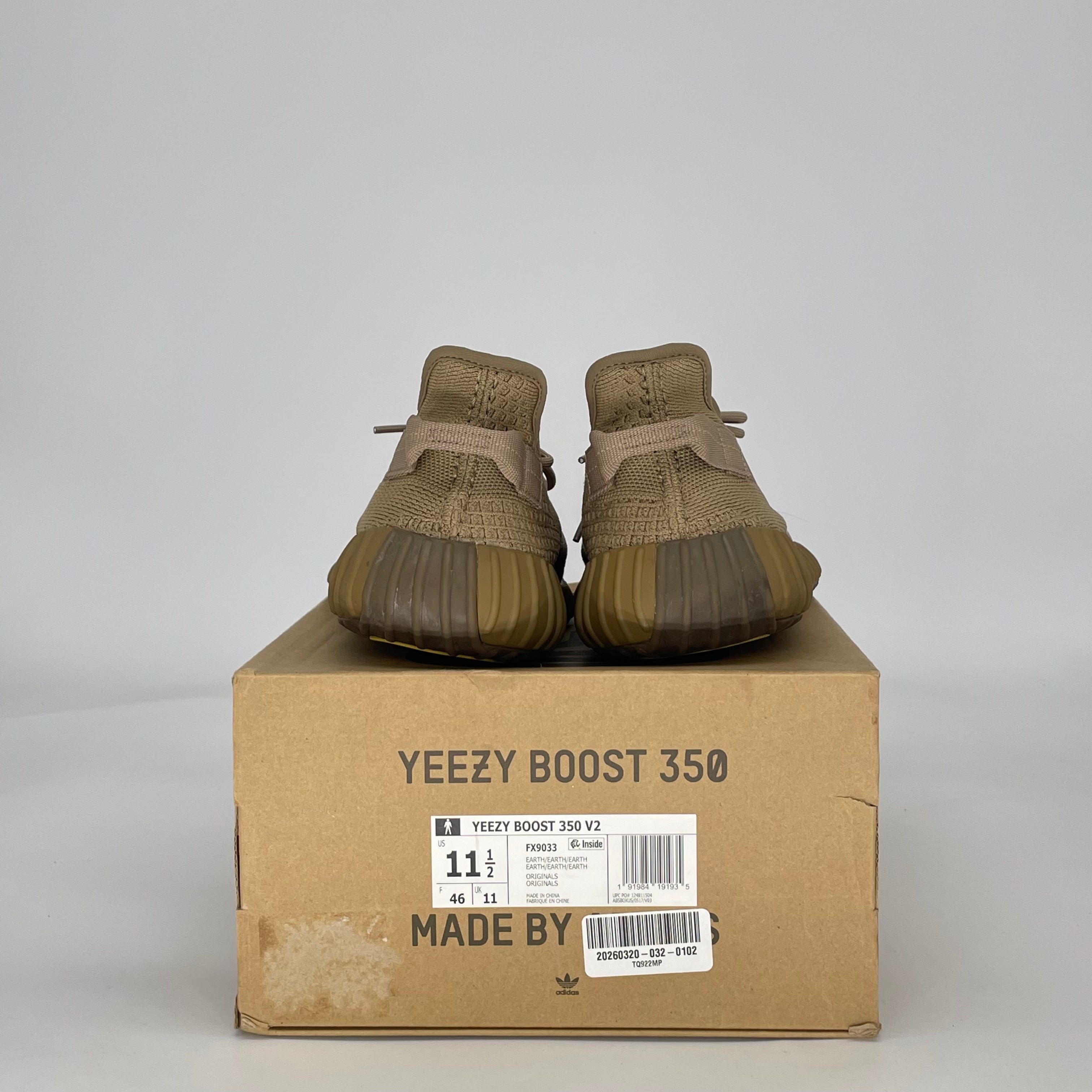 ADIDAS YEEZY BOOST 350 V2 EARTH FX9033 SIZE 11.5/13W