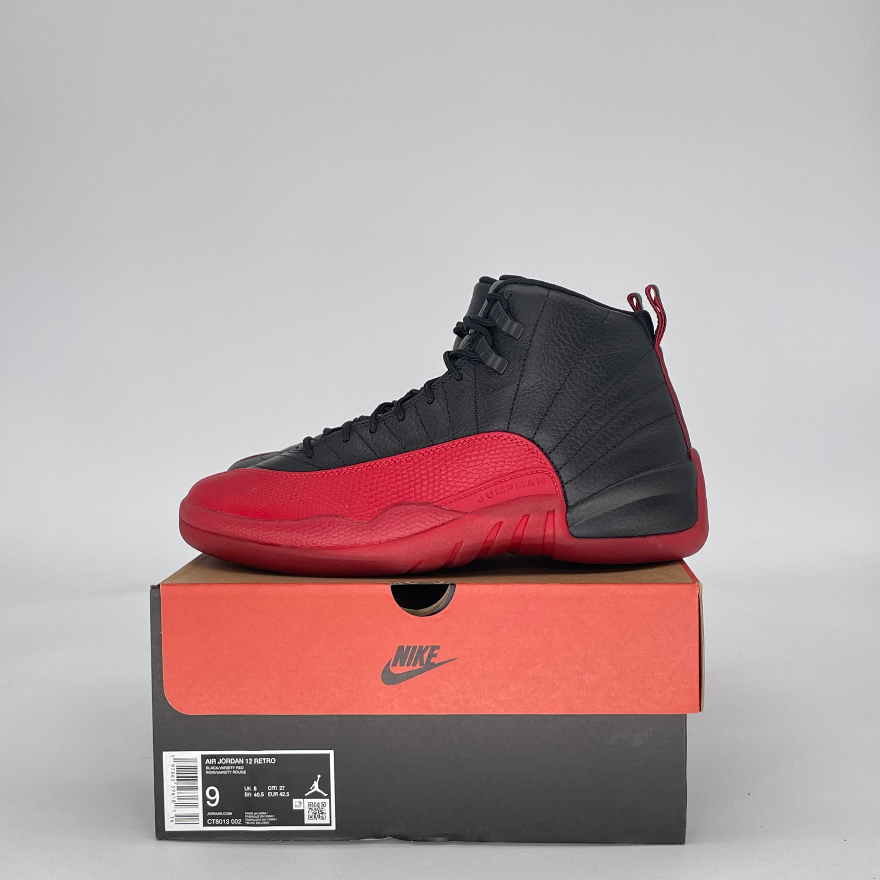AIR JORDAN 12 FLU GAME CT8013-002 SIZE 9/10.5W