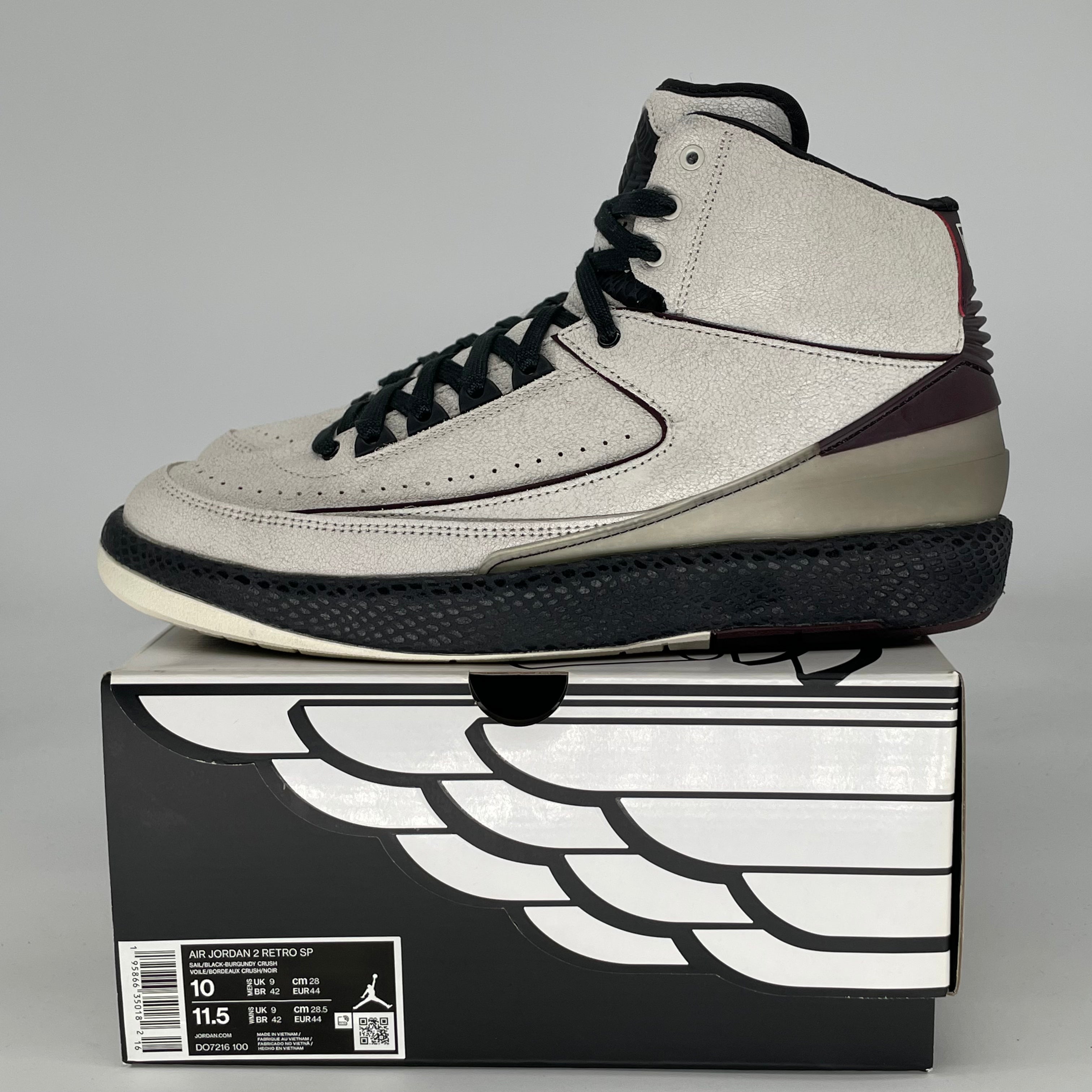 AIR JORDAN 2 A MA MANIERE AIRNESS DO7216-100 SIZE 10/11.5W