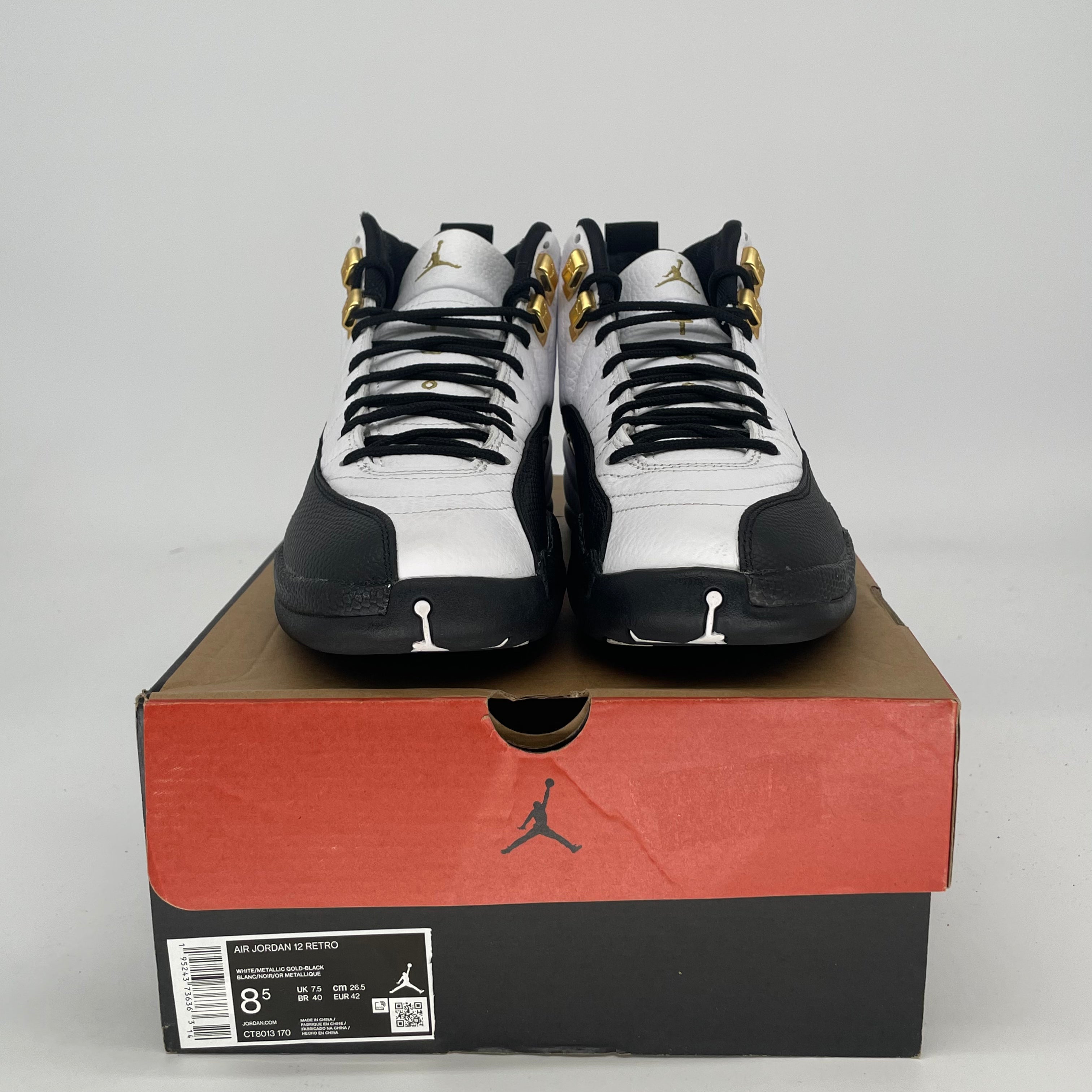 AIR JORDAN 12 ROYALTY TAXI CT8013-170 SIZE 8.5/10W