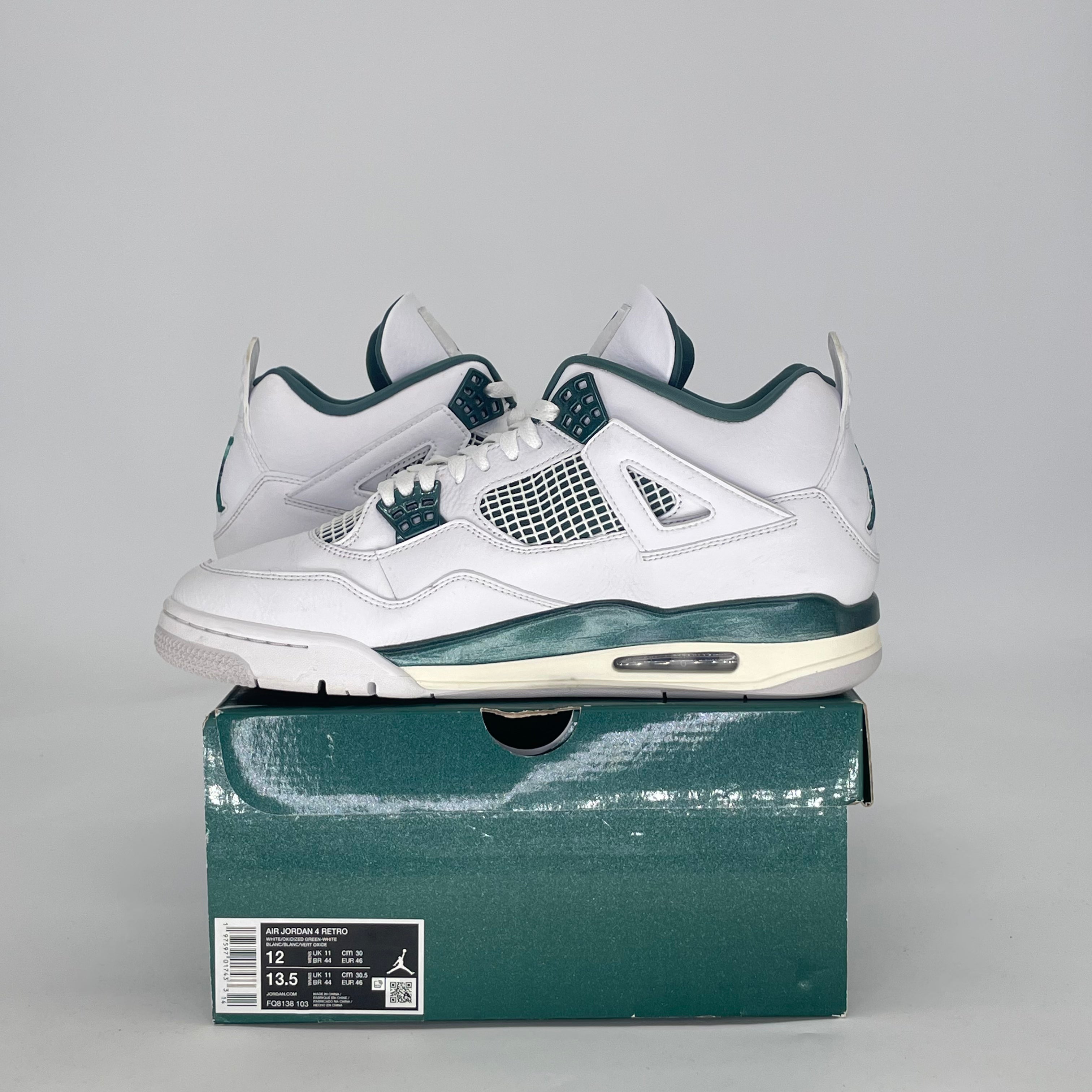 AIR JORDAN 4 OXIDIZED GREEN FQ8138-103 SIZE 12/13.5W