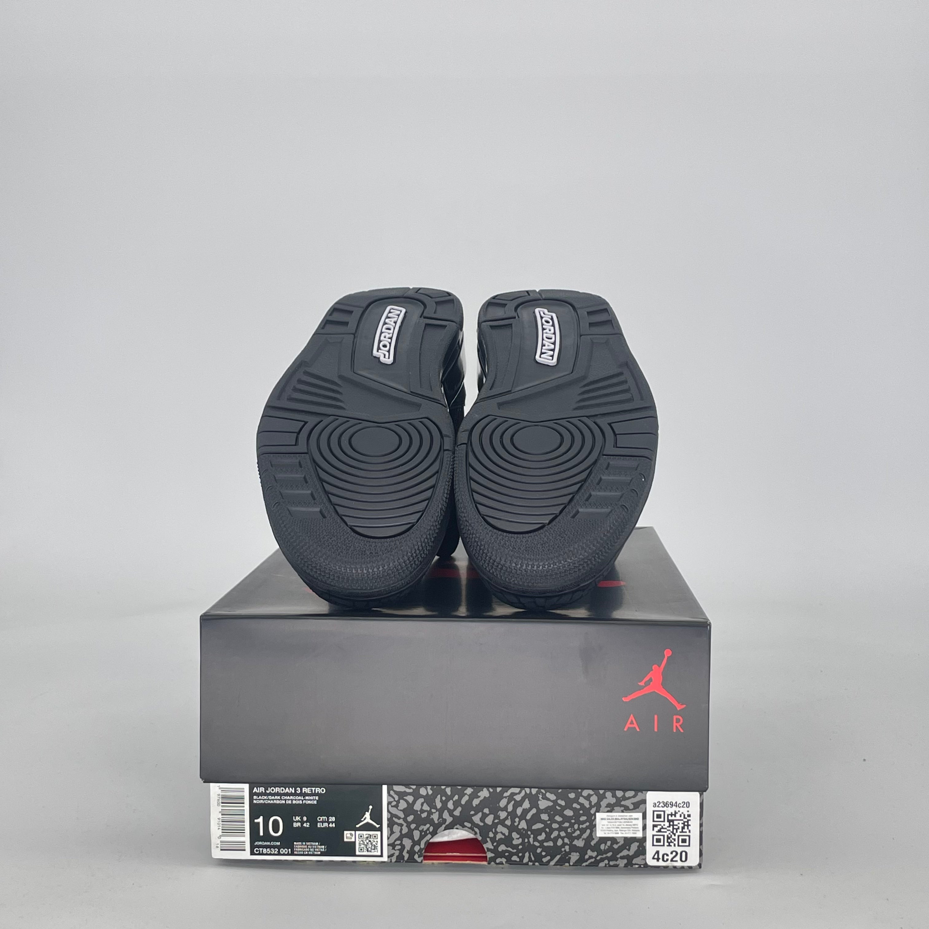 AIR JORDAN 3 BLACK CAT CT8532-001 SIZE 10/11.5W