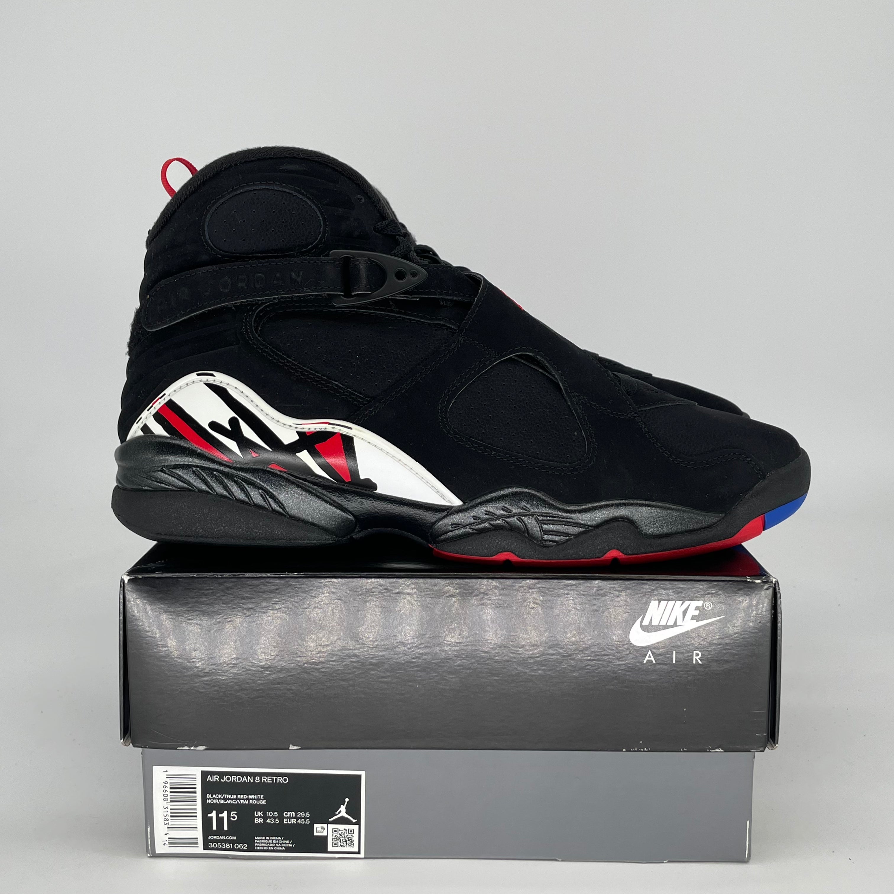 AIR JORDAN 8 PLAYOFFS 305381-062 SIZE 11.5/13W