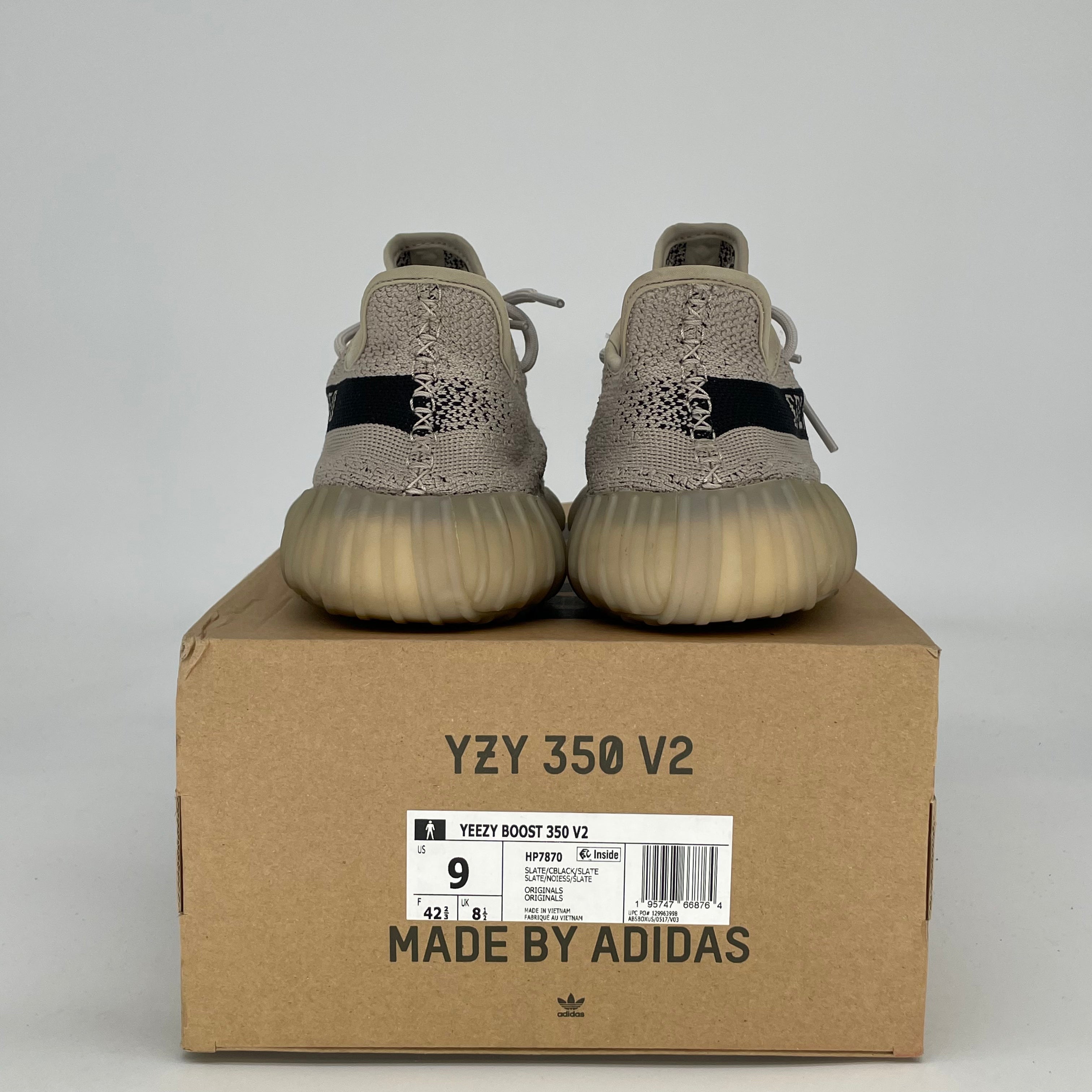 ADIDAS YEEZY 350 V2 SLATE HP7870 SIZE 9/10.5W