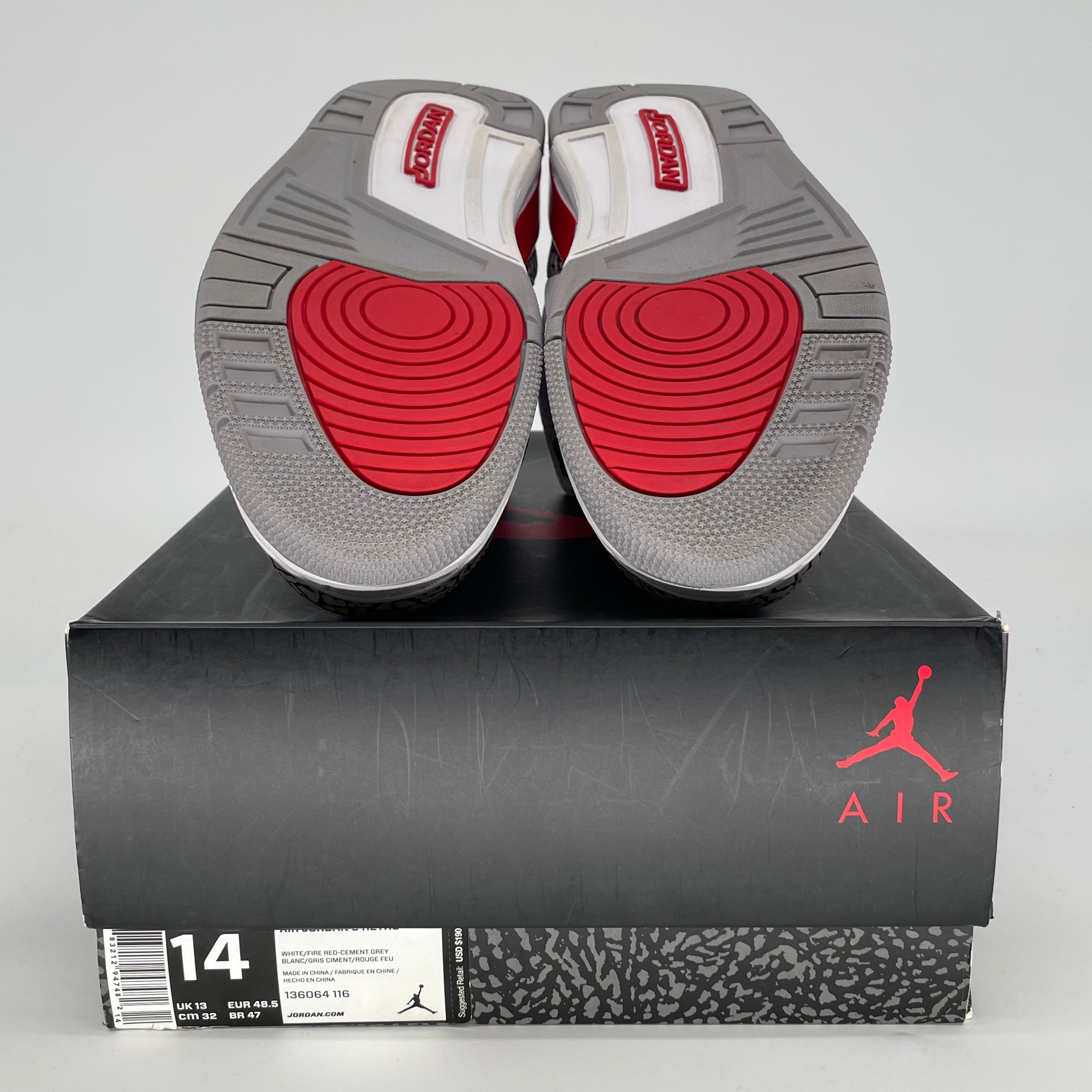 AIR JORDAN 3 HALL OF FAME 136064-116 SIZE 14/15.5W