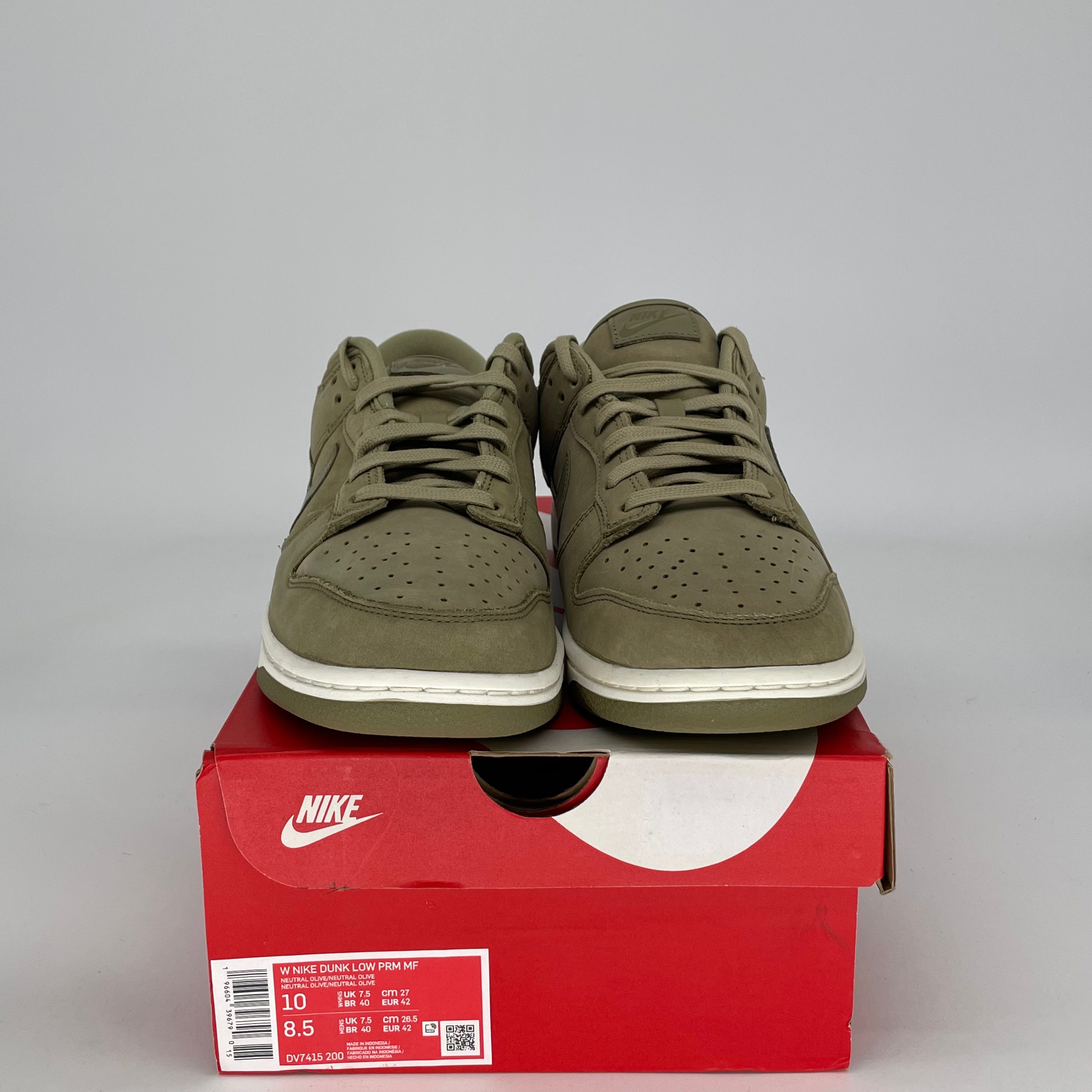 NIKE DUNK LOW NEUTRAL OLIVE W DV7415-200 SIZE 8.5/10W