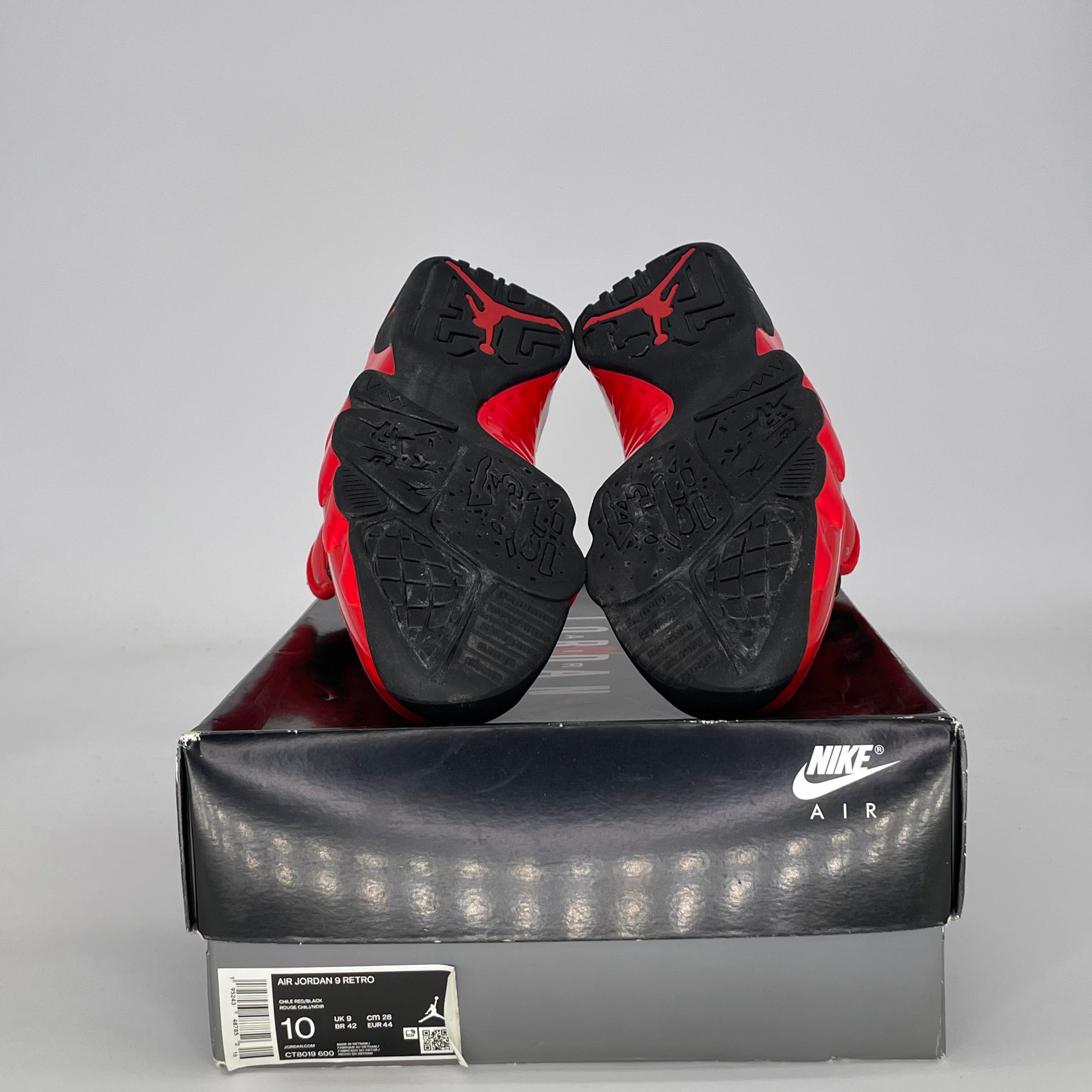 AIR JORDAN 9 CHILE RED CT8019-600 SIZE 10/11.5W