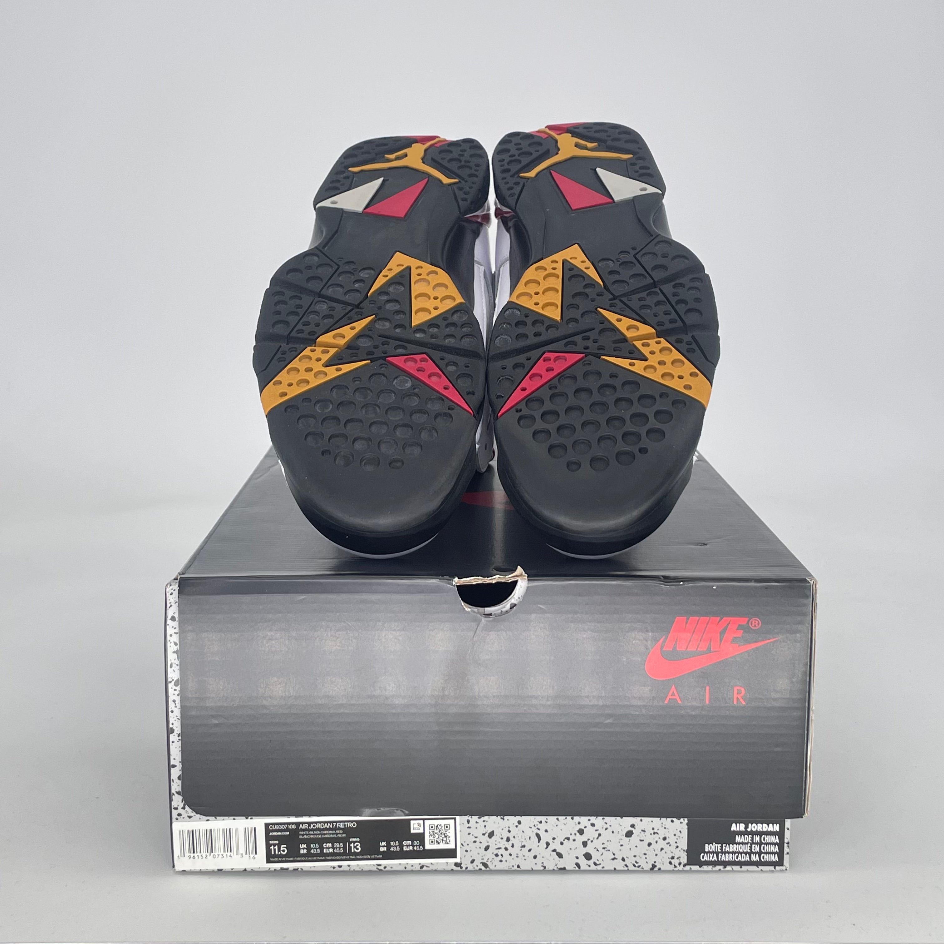 AIR JORDAN 7 CARDINAL (2022) CU9307-106 SIZE 11.5/13W