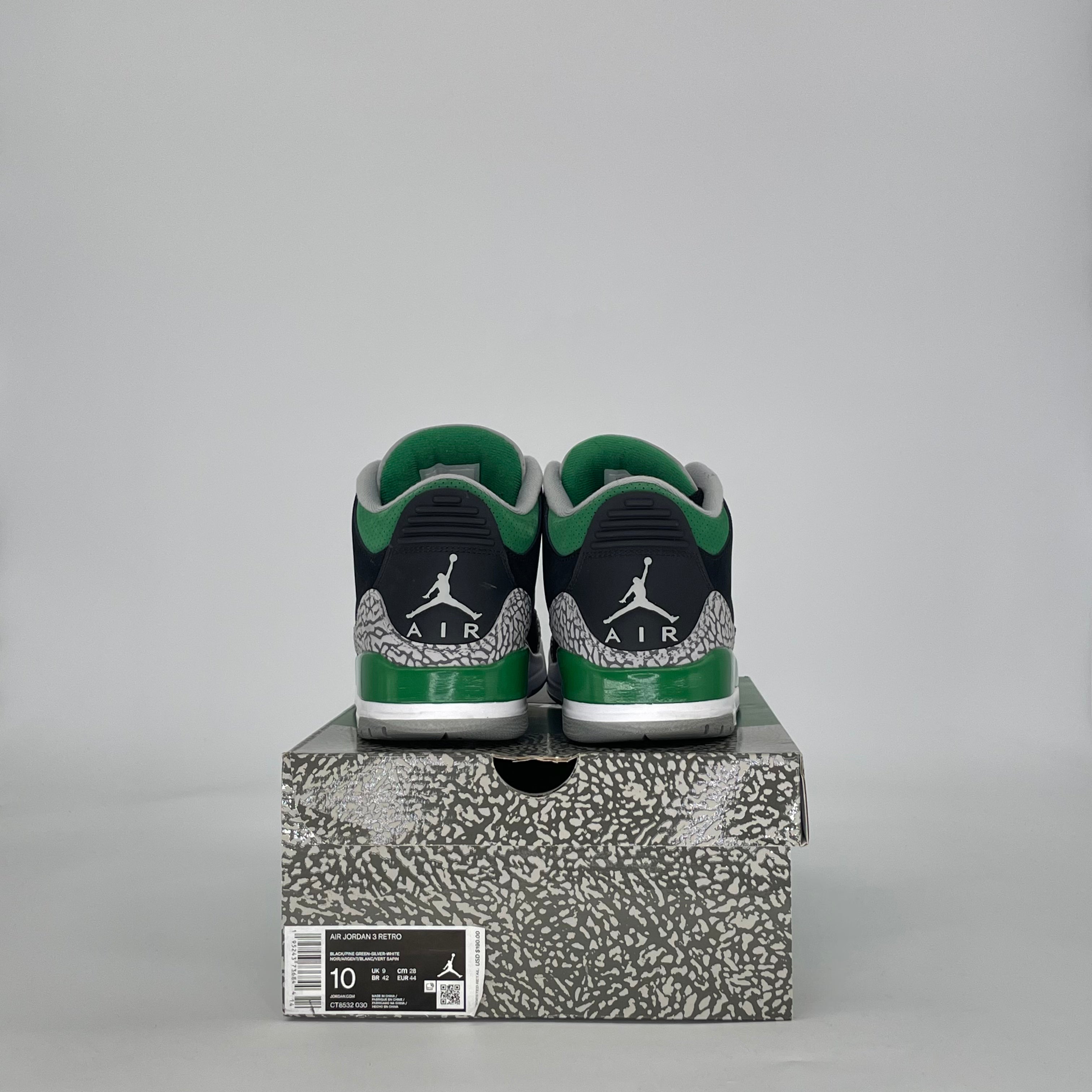 AIR JORDAN 3 PINE GREEN CT8532-030 SIZE 10/11.5W