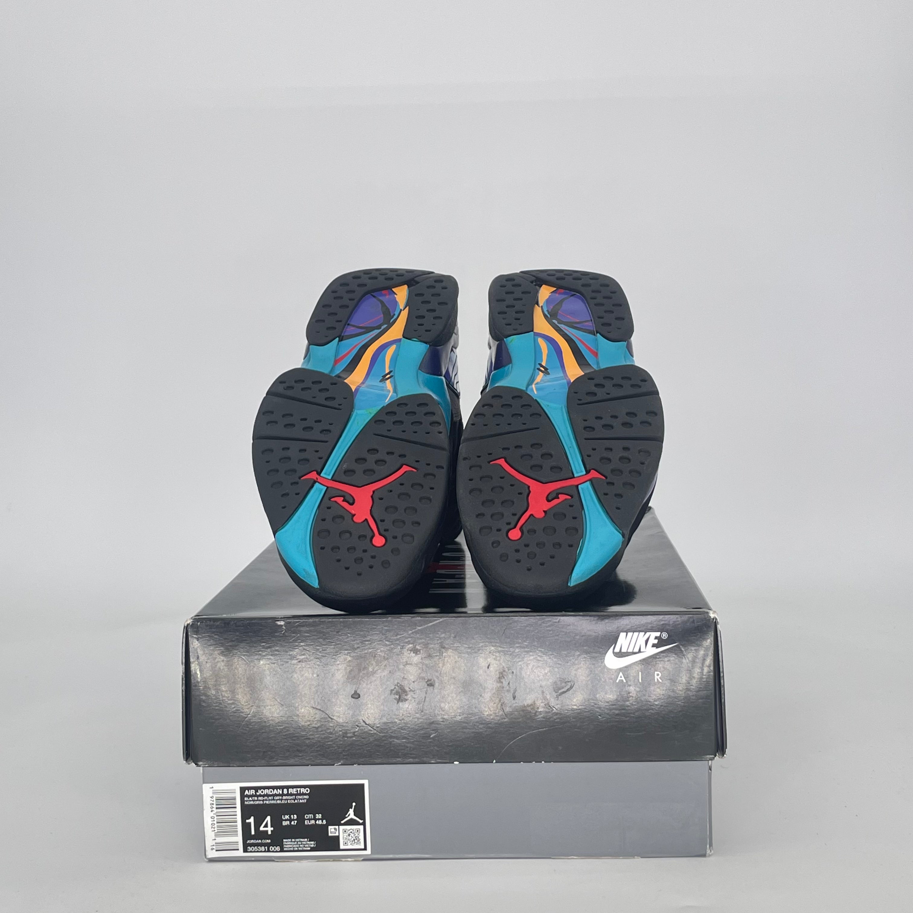 AIR JORDAN 8 AQUA 305381-006 SIZE 14/15.5W