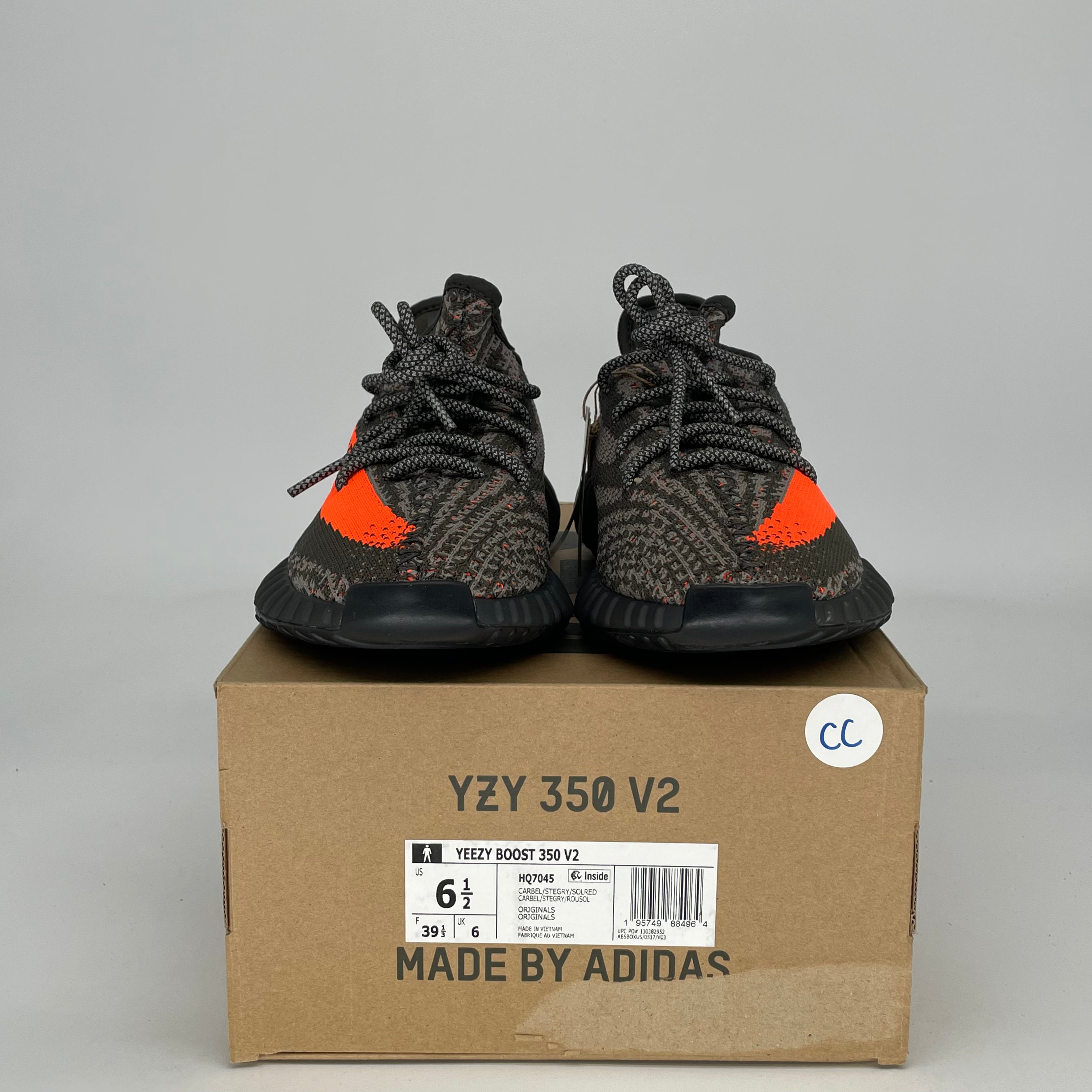 ADIDAS YEEZY 350 V2 CARBON BELUGA HQ7045 SIZE 6.5/8W