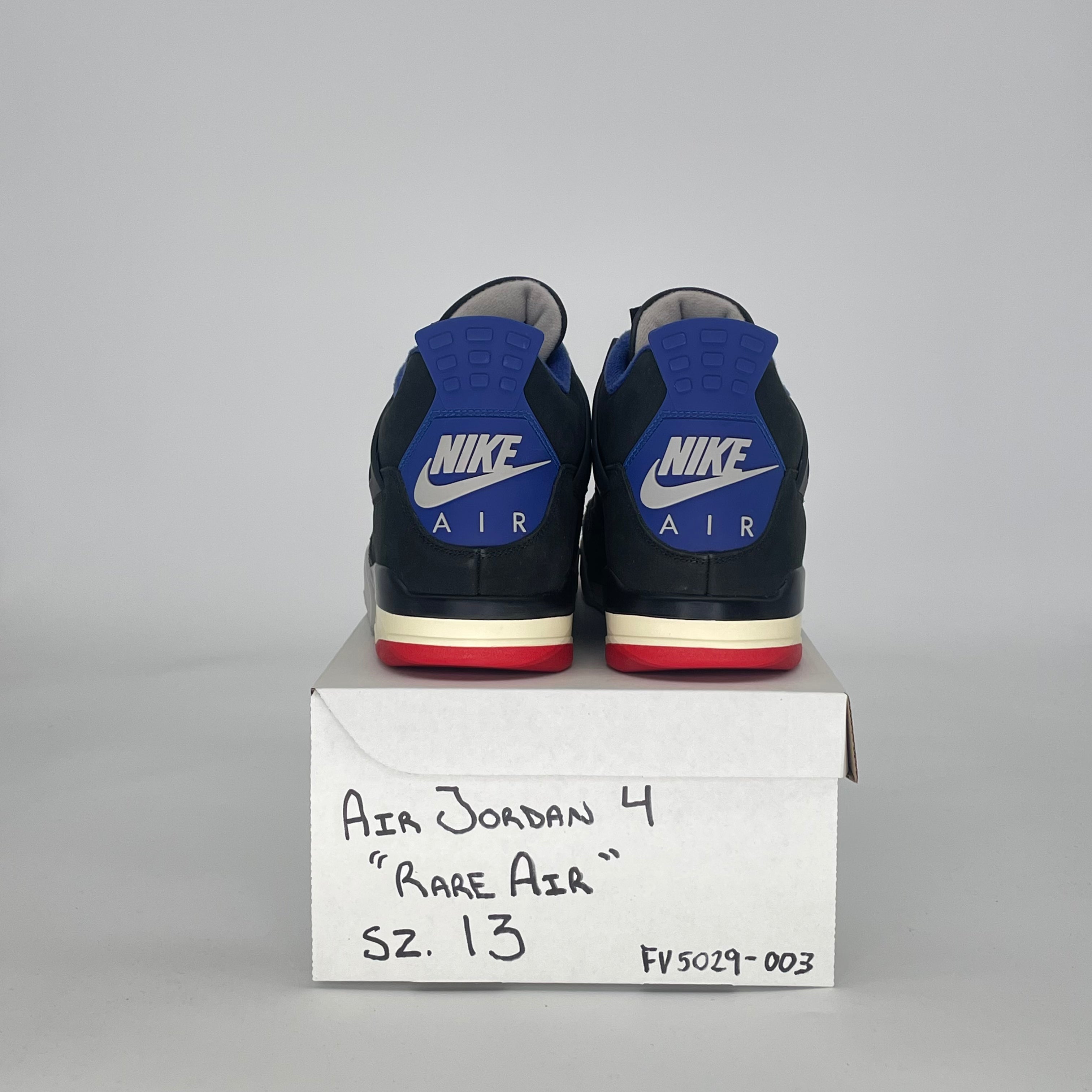 AIR JORDAN 4 RARE AIR (WHITE LETTERING) FV5029-003 SIZE 13/14.5W
