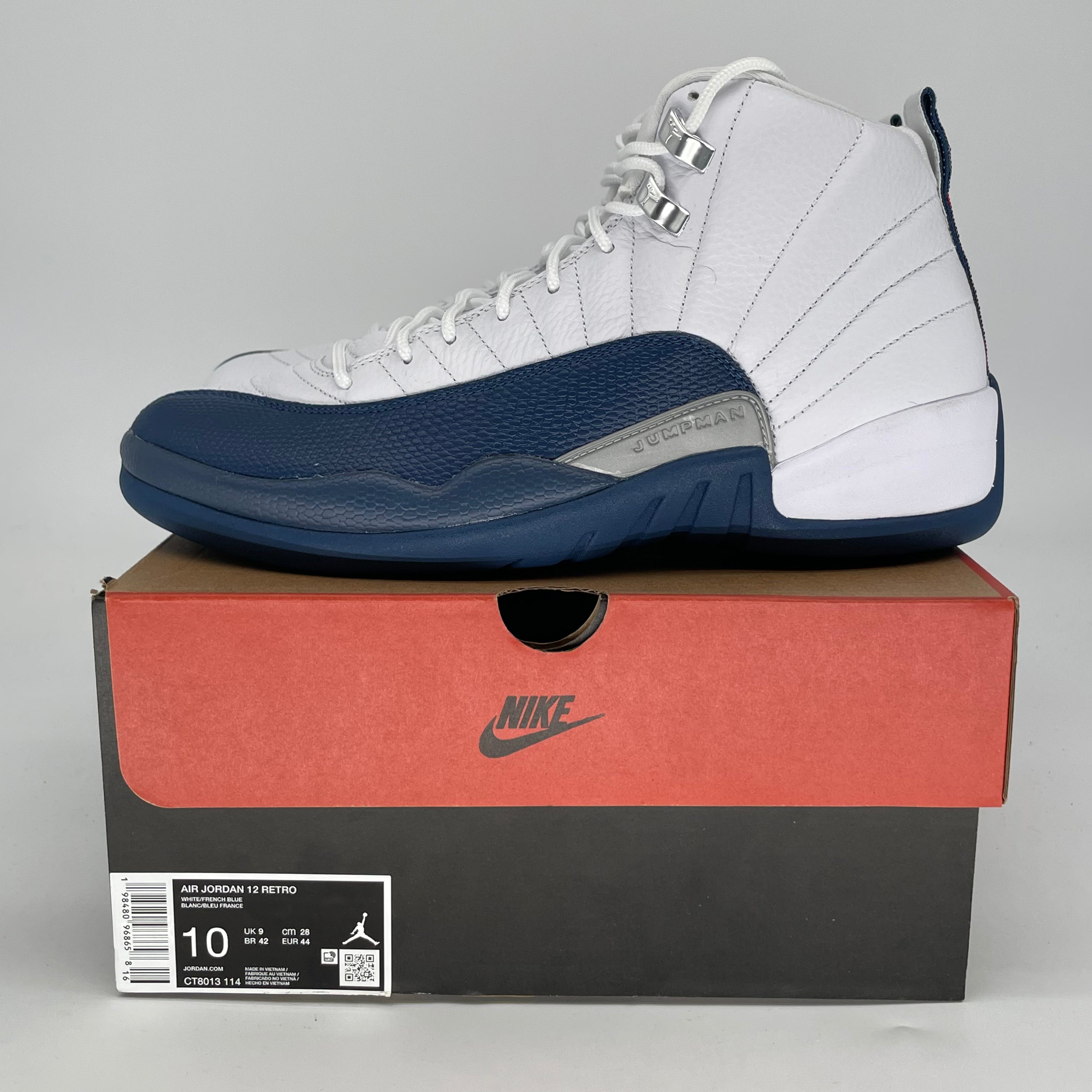 AIR JORDAN 12 FRENCH BLUE CT8013-114 SIZE 10/11.5W