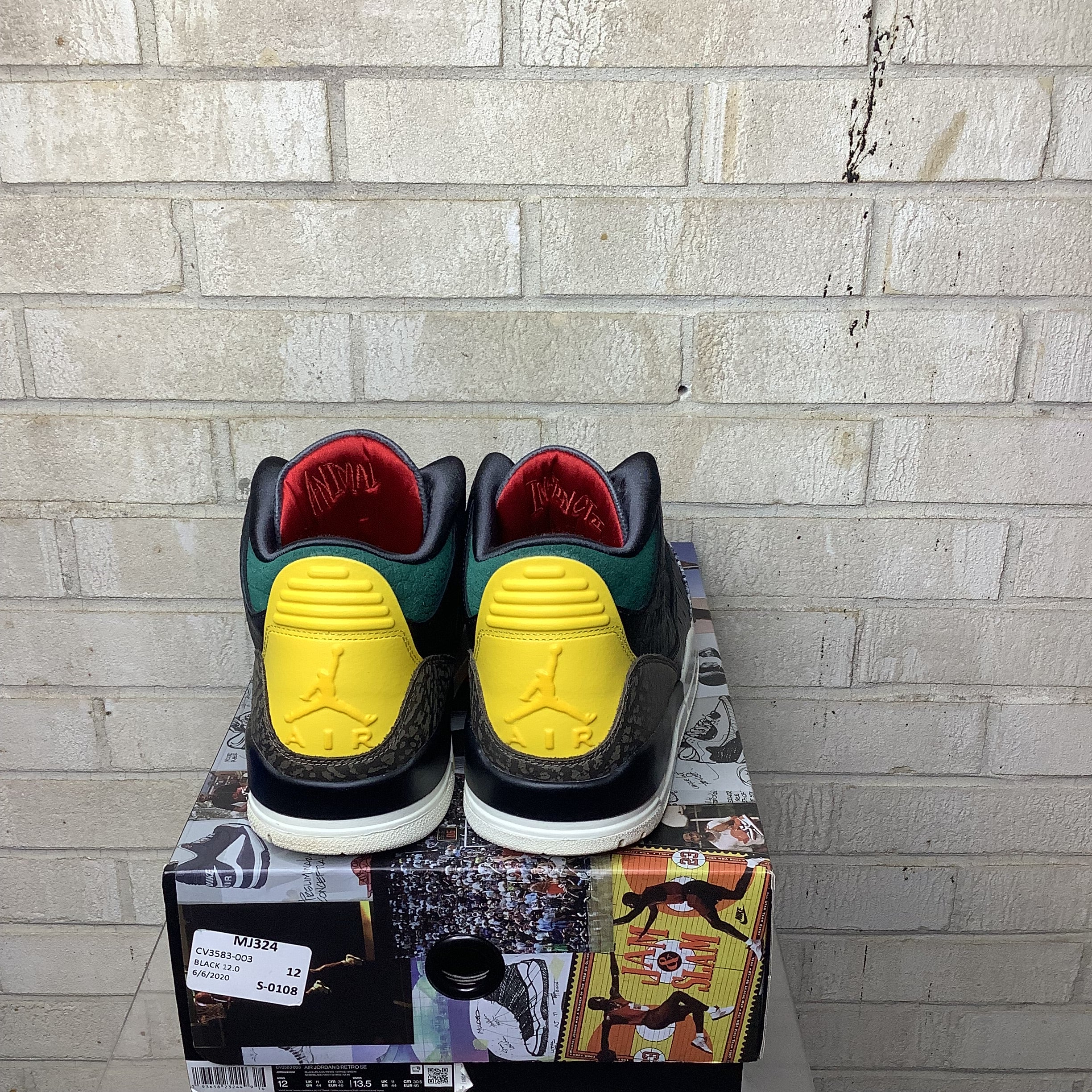 AIR JORDAN 3 ANIMAL INSTINCT 2.0 SIZE 12/13.5W CV3583-003