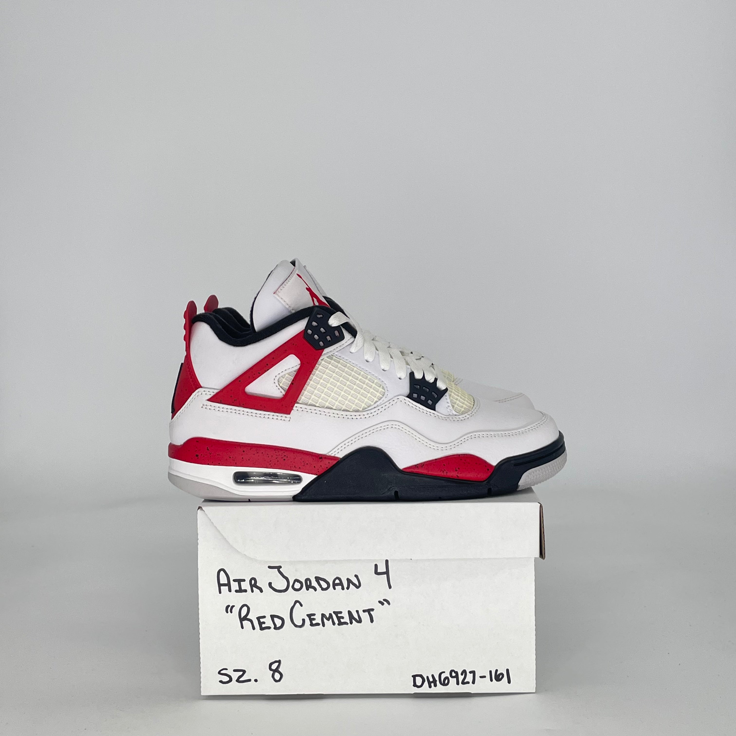 AIR JORDAN 4 RED CEMENT DH6927-161 SIZE 8/9.5W