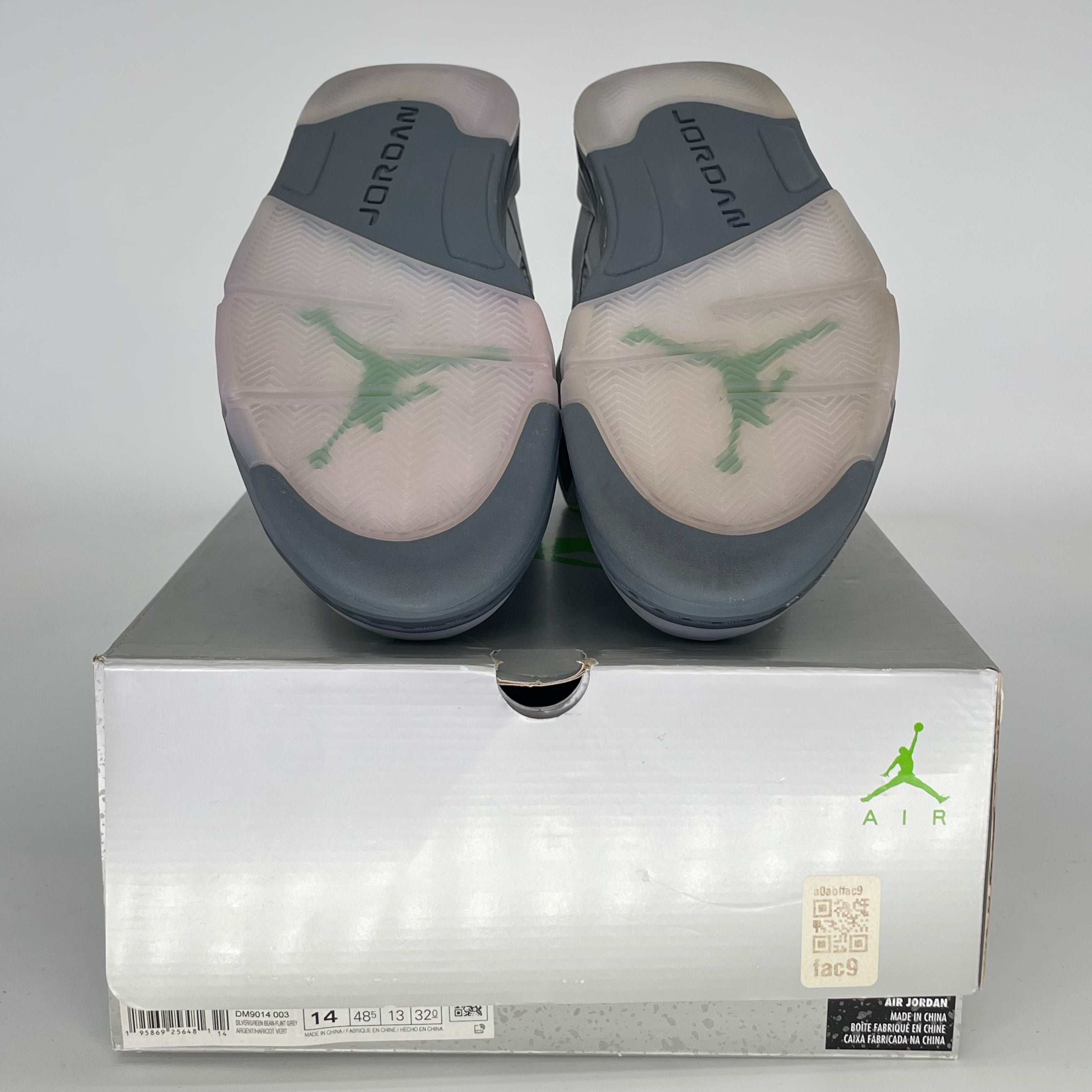 AIR JORDAN 5 GREEN BEAN DM9014-003 SIZE 14/15.5W