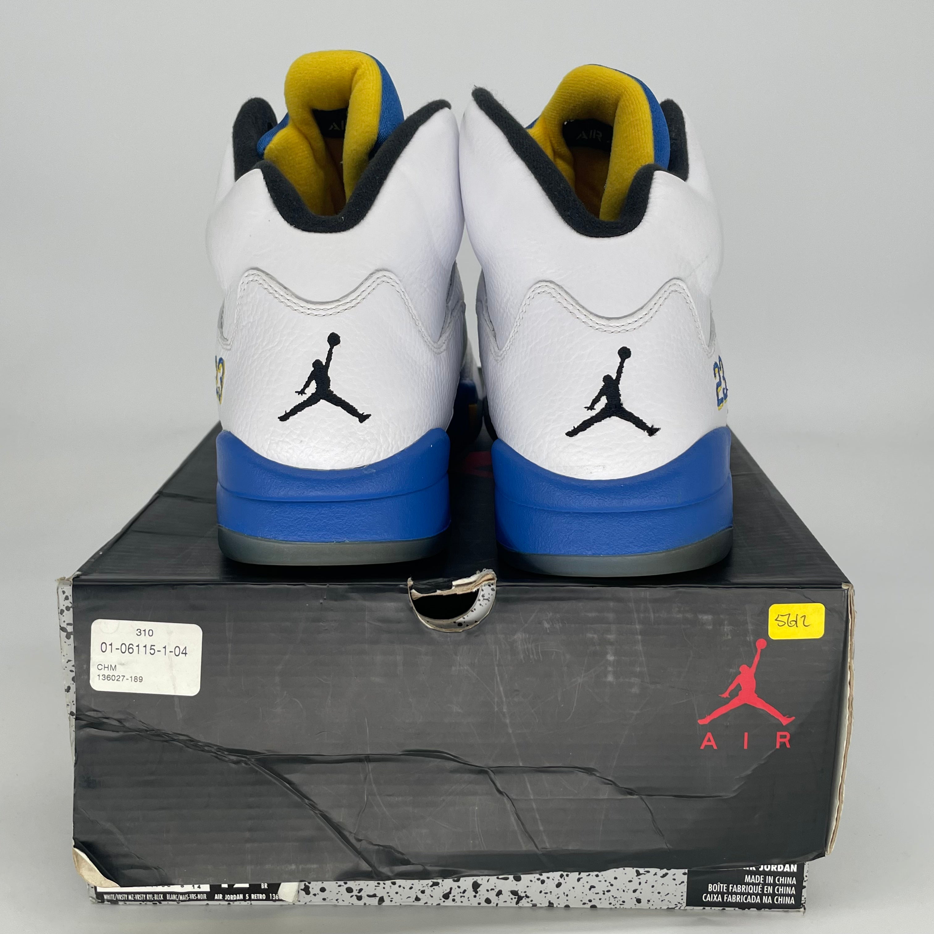 AIR JORDAN 5 LANEY 136027-189 SIZE 12/13.5W
