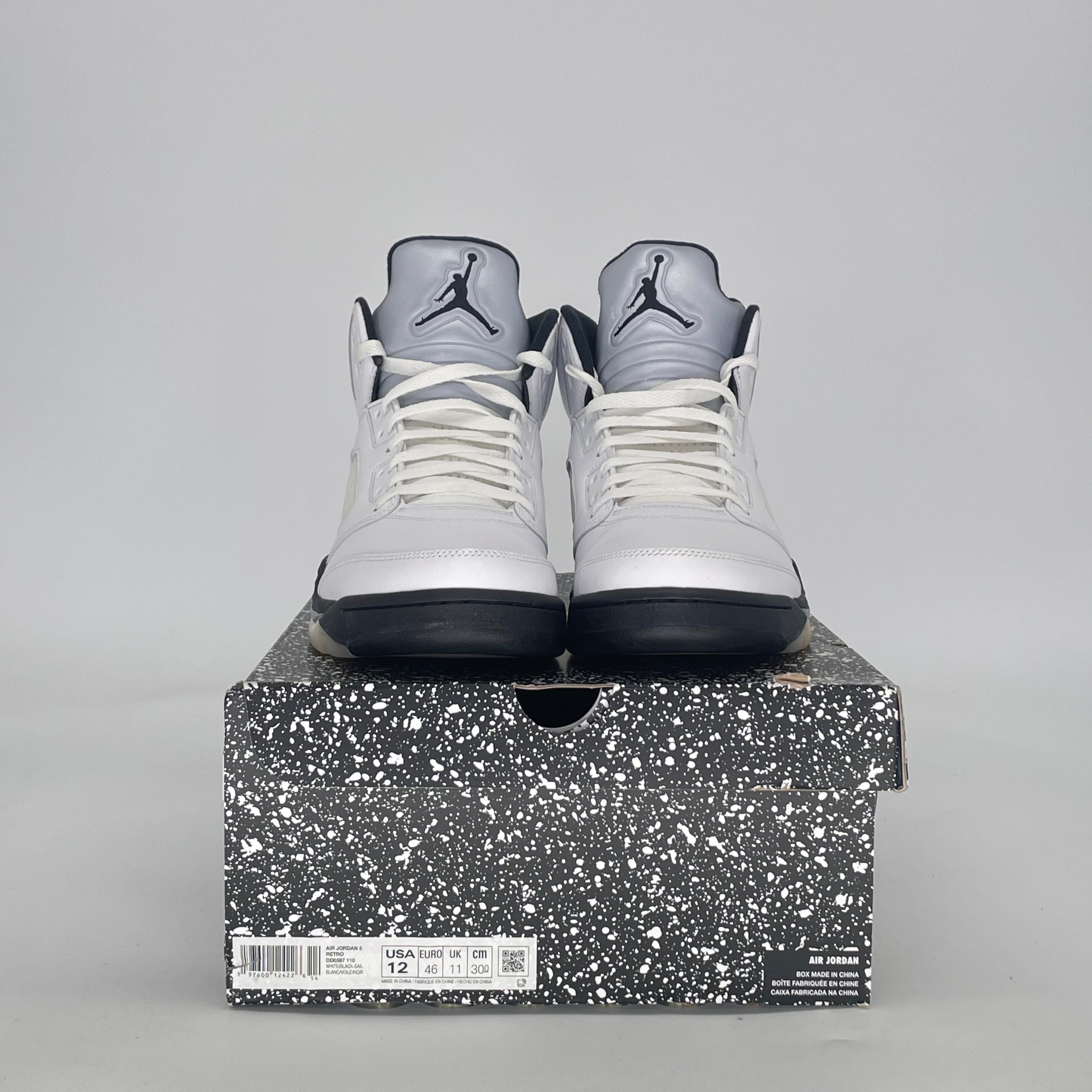 AIR JORDAN 5 REVERSE METALLIC DD0587-110 SIZE 12/13.5W